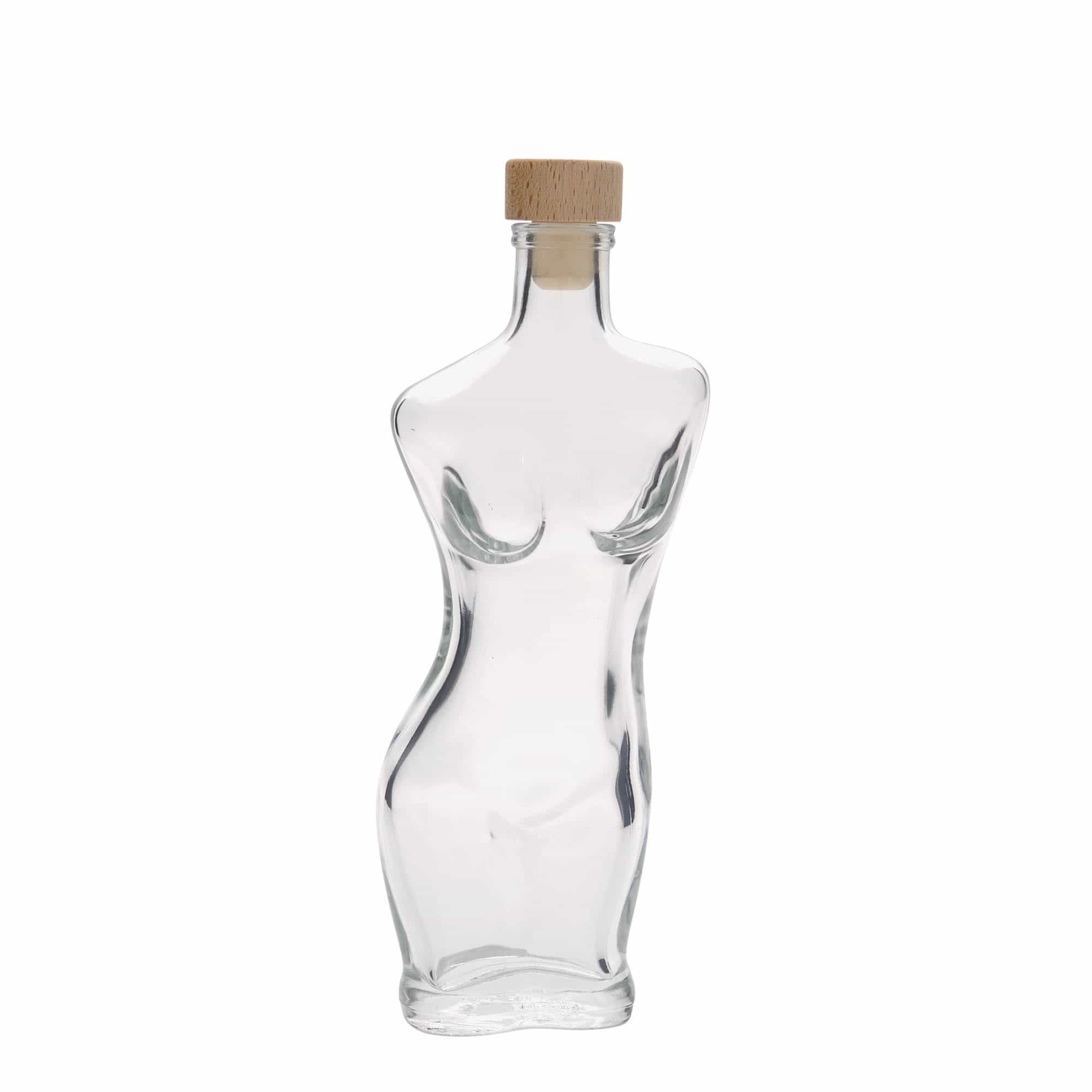 200 ml skleněná láhev 'Eva', hrdlo: korek
