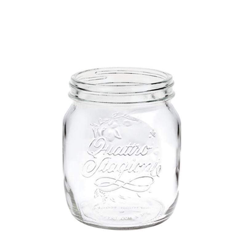 700 ml sklenice 'Quattro Stagioni', hrdlo: závitové uzávěr 700 ml sklenice 'Quattro Stagioni', hrdlo: závitové uzávěr