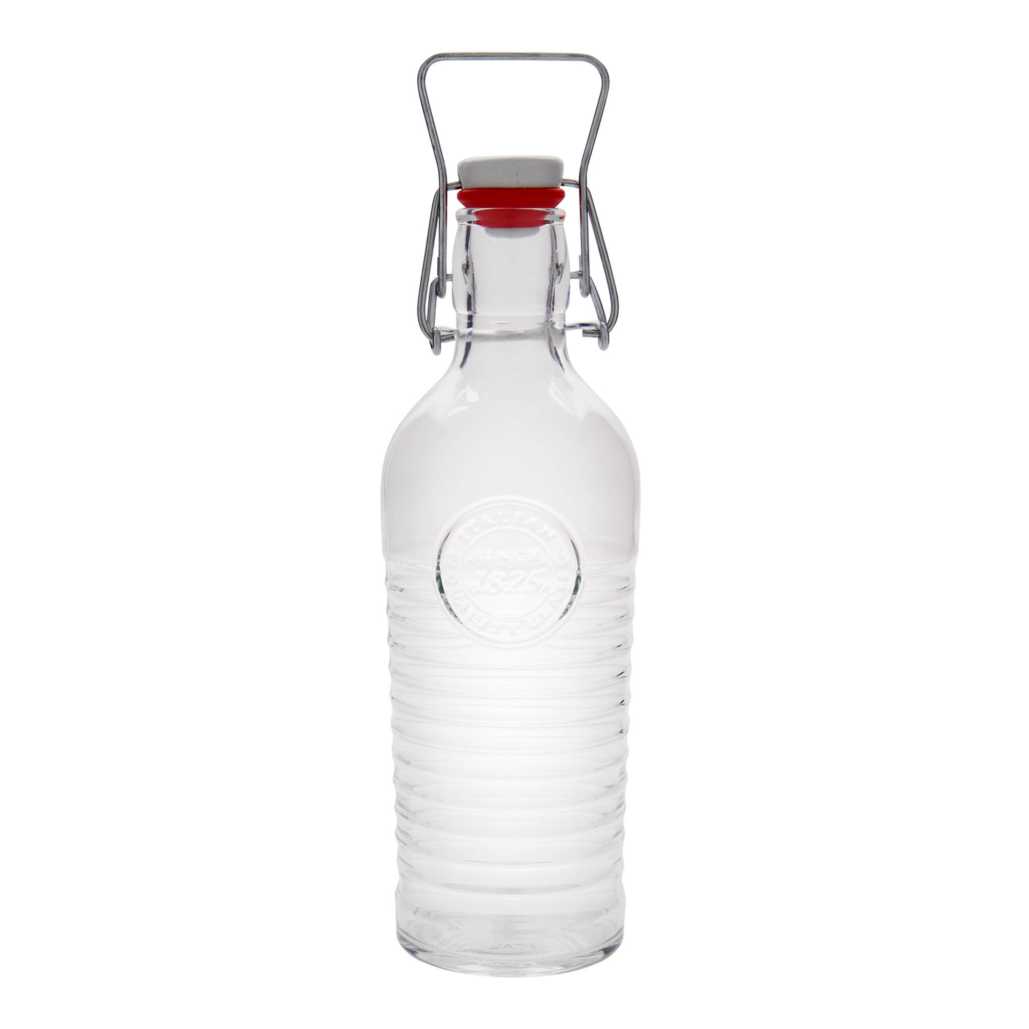 750 ml skleněná láhev 'Officina 1825', hrdlo: uzávěr s pákou