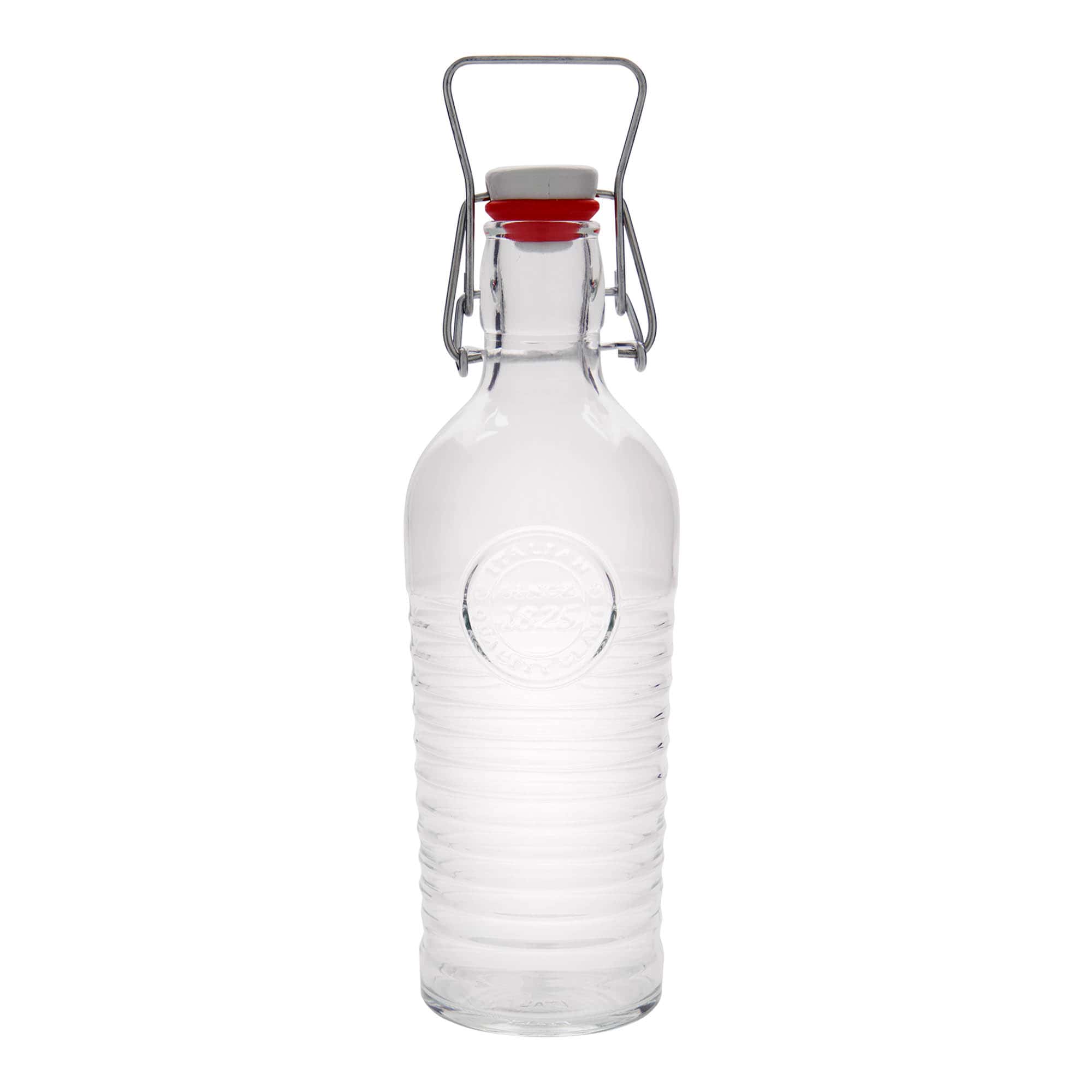750 ml skleněná láhev 'Officina 1825', hrdlo: uzávěr s pákou