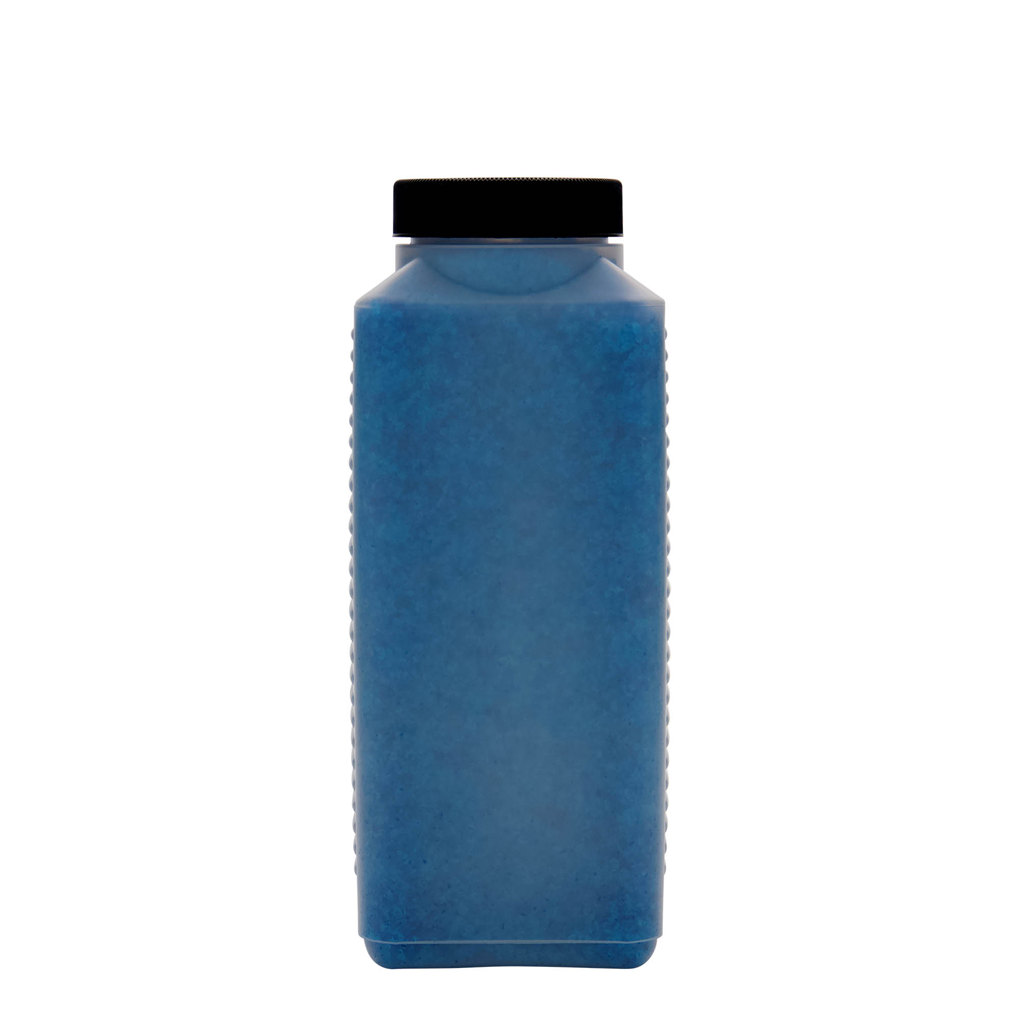 1.000 ml širokohrdlá láhev, obdélníková, HDPE plast, přírodní, hrdlo: DIN 60 EPE