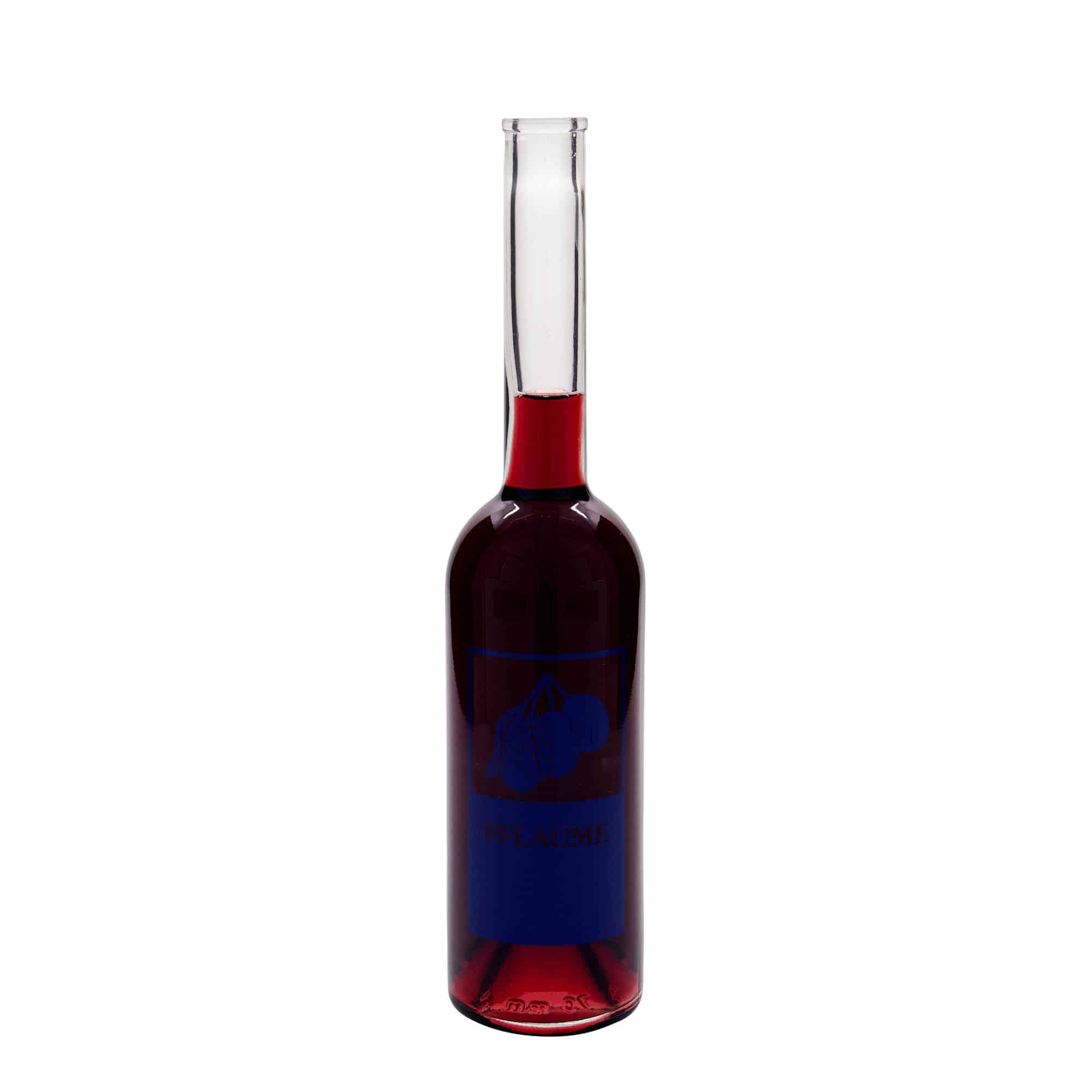 Skleněná lahev 500 ml 'Opera', motiv: Švestka, uzávěr: korek