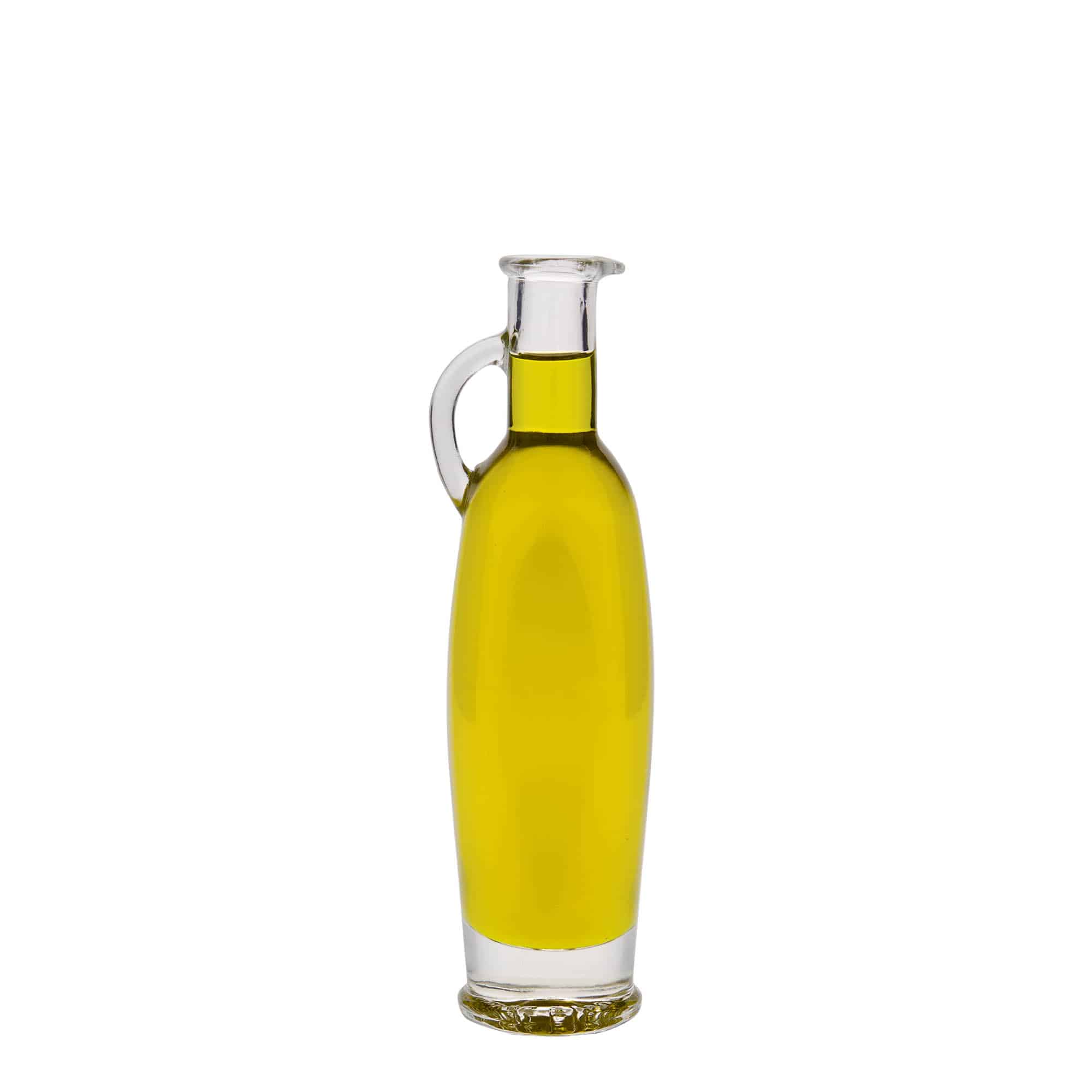 100ml skleněná lahvička „Eleganta“, oválná, hrdlo: korek