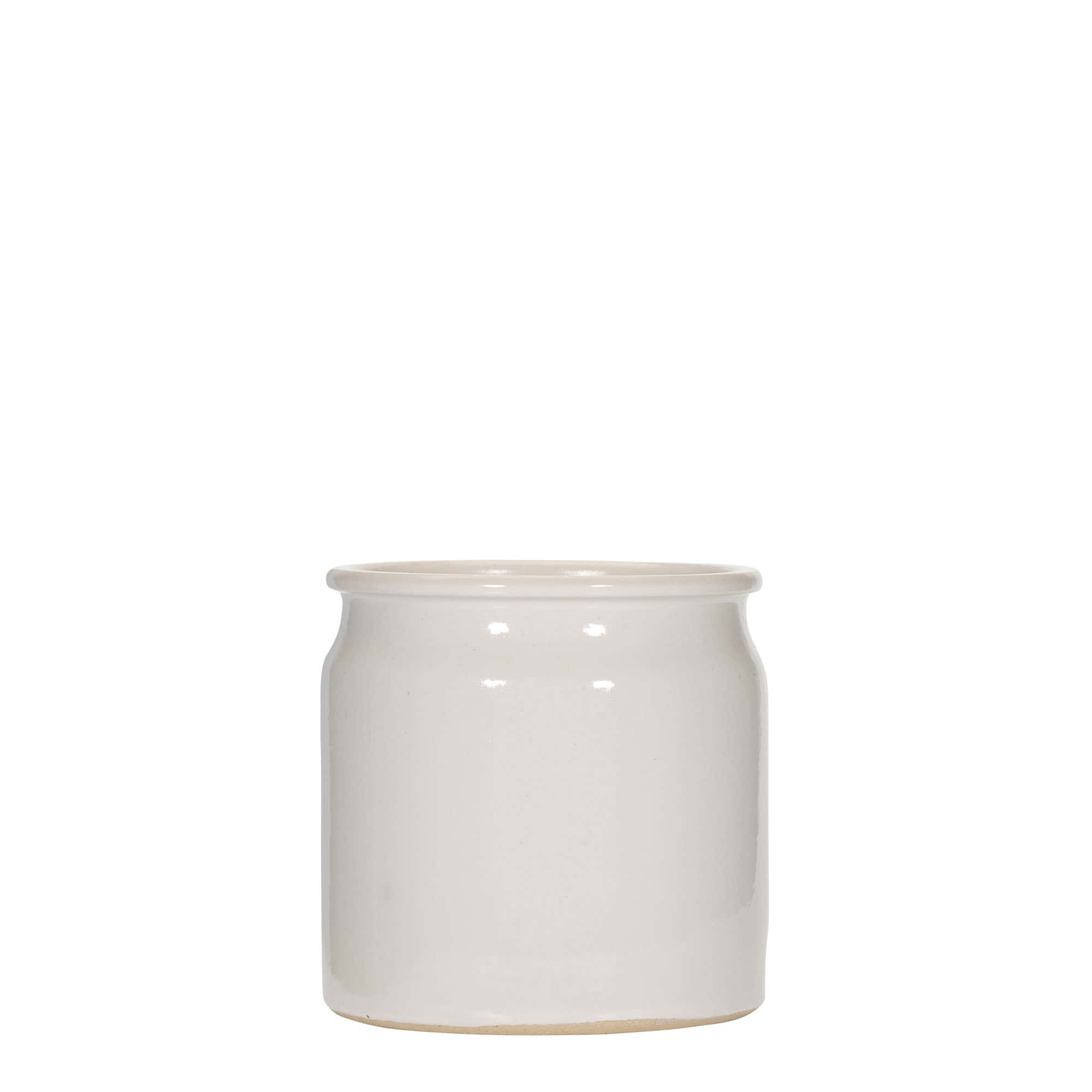 160 ml kameninový hrnec, keramika, bílý, otvor: korek 160 ml kameninový hrnec, keramika, bílý, otvor: korek