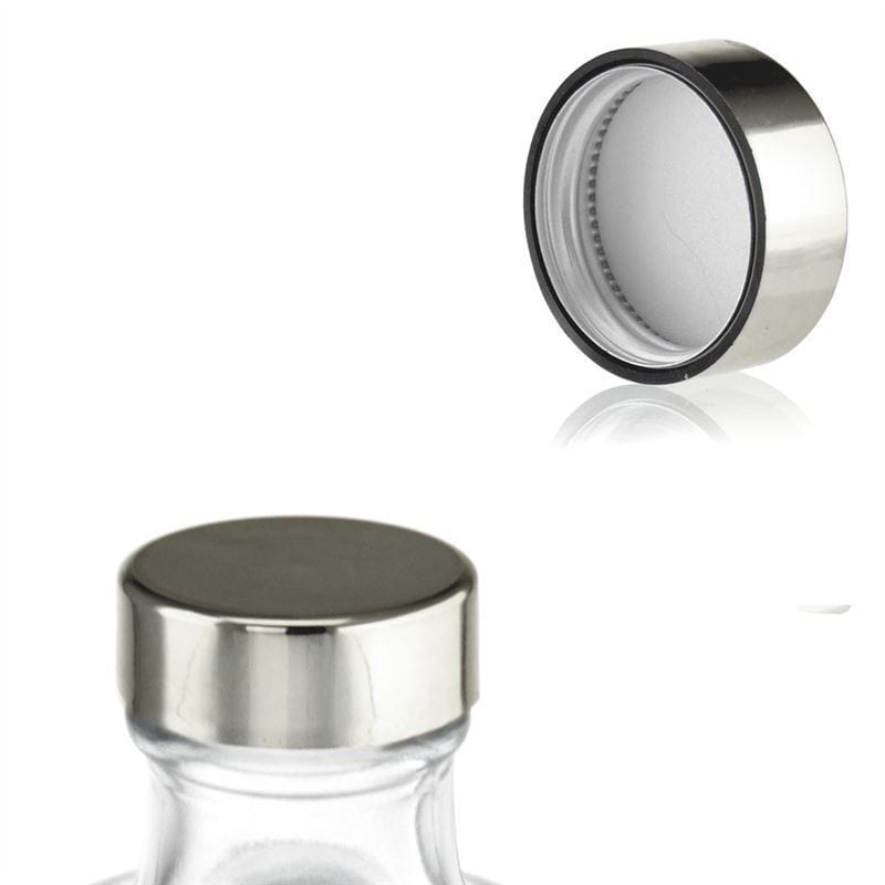 Šroubovací uzávěr, ABS plast, stříbrný, pro hrdlo: GPI 33/400 Šroubovací uzávěr, ABS plast, stříbrný, pro hrdlo: GPI 33/400