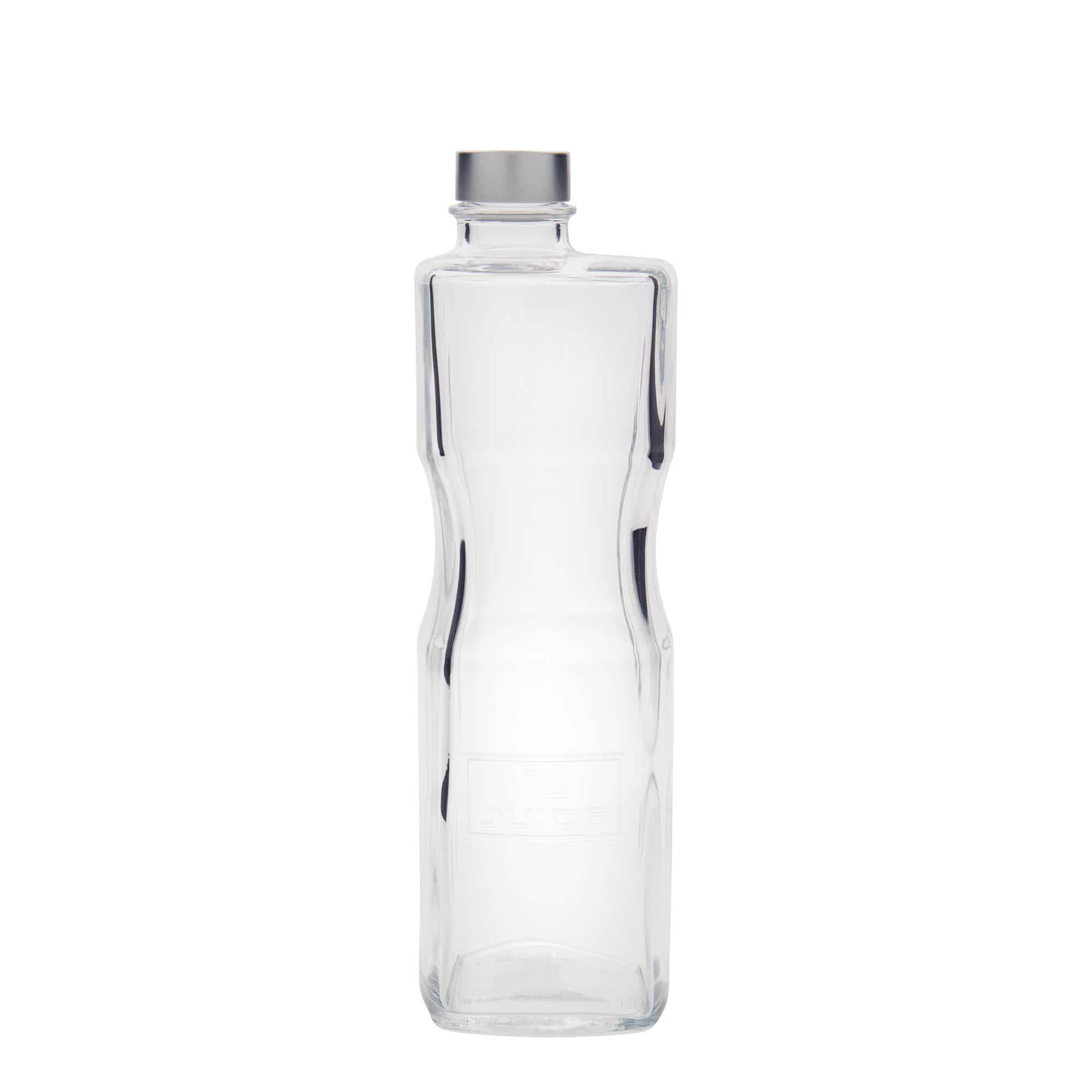 Skleněná lahev 1000 ml 'Optima Juice', hranatá, uzávěr: šroubovací uzávěr