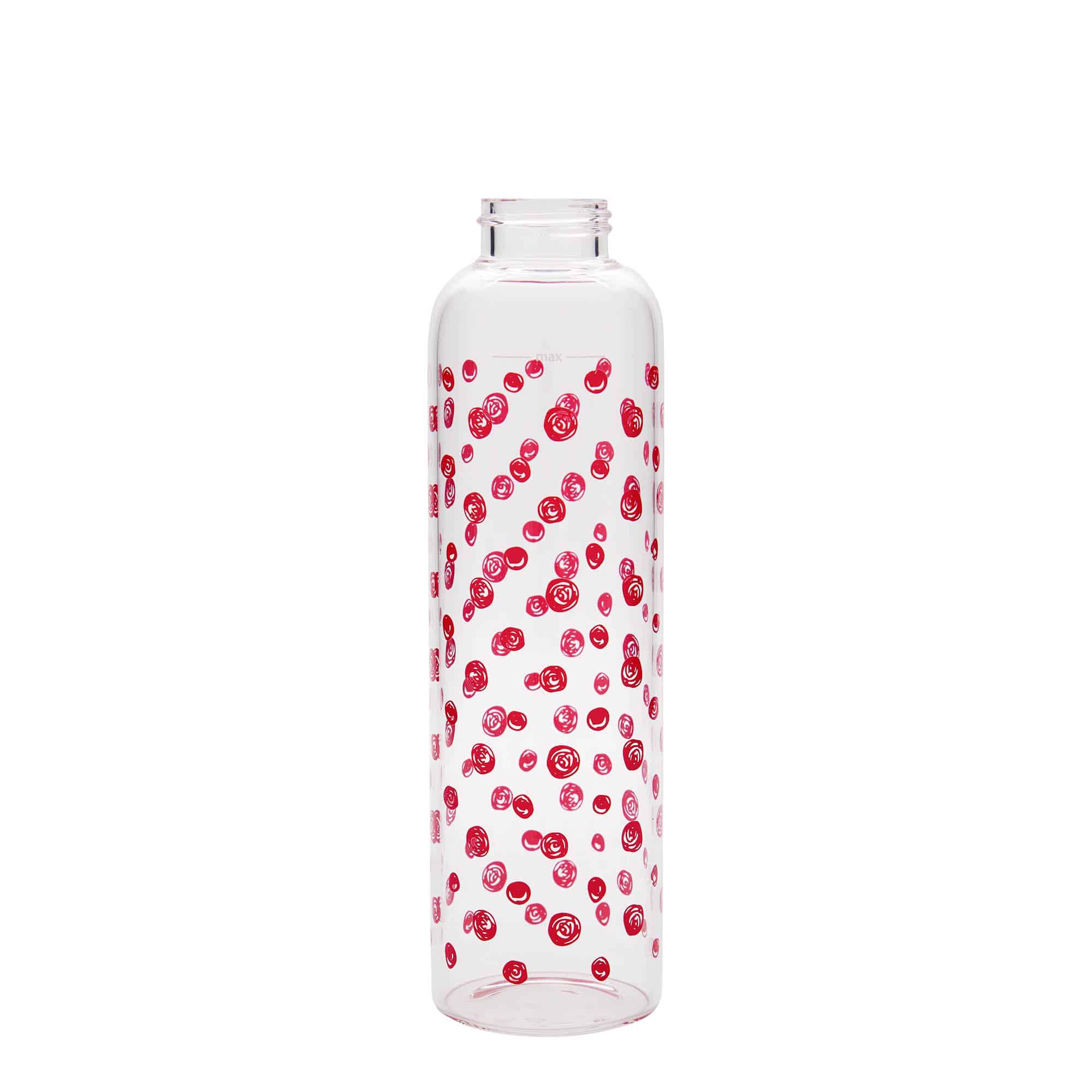 Lahev na pití 500 ml 'Perseus', motiv: červené puntíky, uzávěr: šroubovací uzávěr Lahev na pití 500 ml 'Perseus', motiv: červené puntíky, uzávěr: šroubovací uzávěr