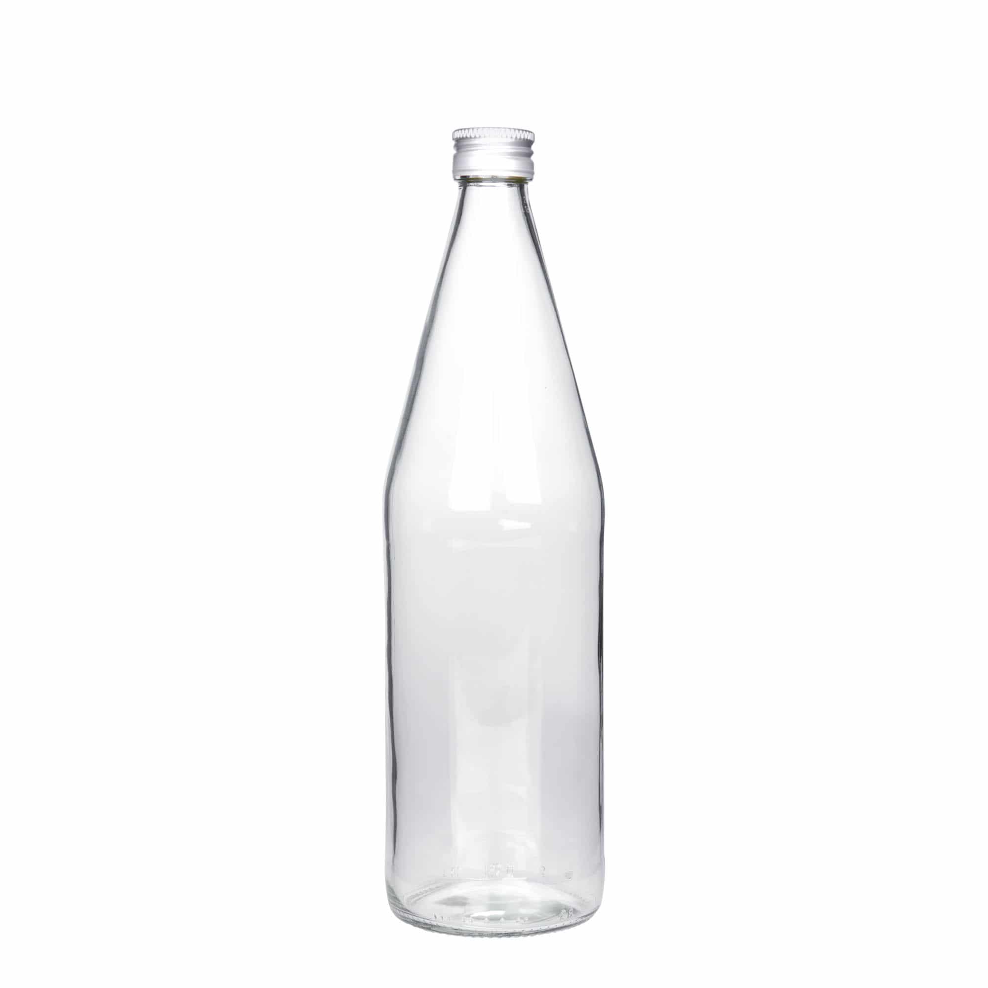 750 ml univerzální láhev tvaru mrkve, sklo, hrdlo: PP 28