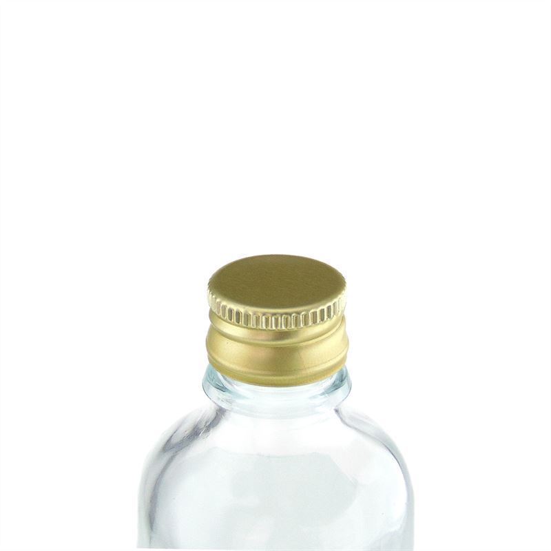 Šroubovací uzávěr, kovový, zlatý, pro hrdlo: PP 18 Šroubovací uzávěr, kovový, zlatý, pro hrdlo: PP 18