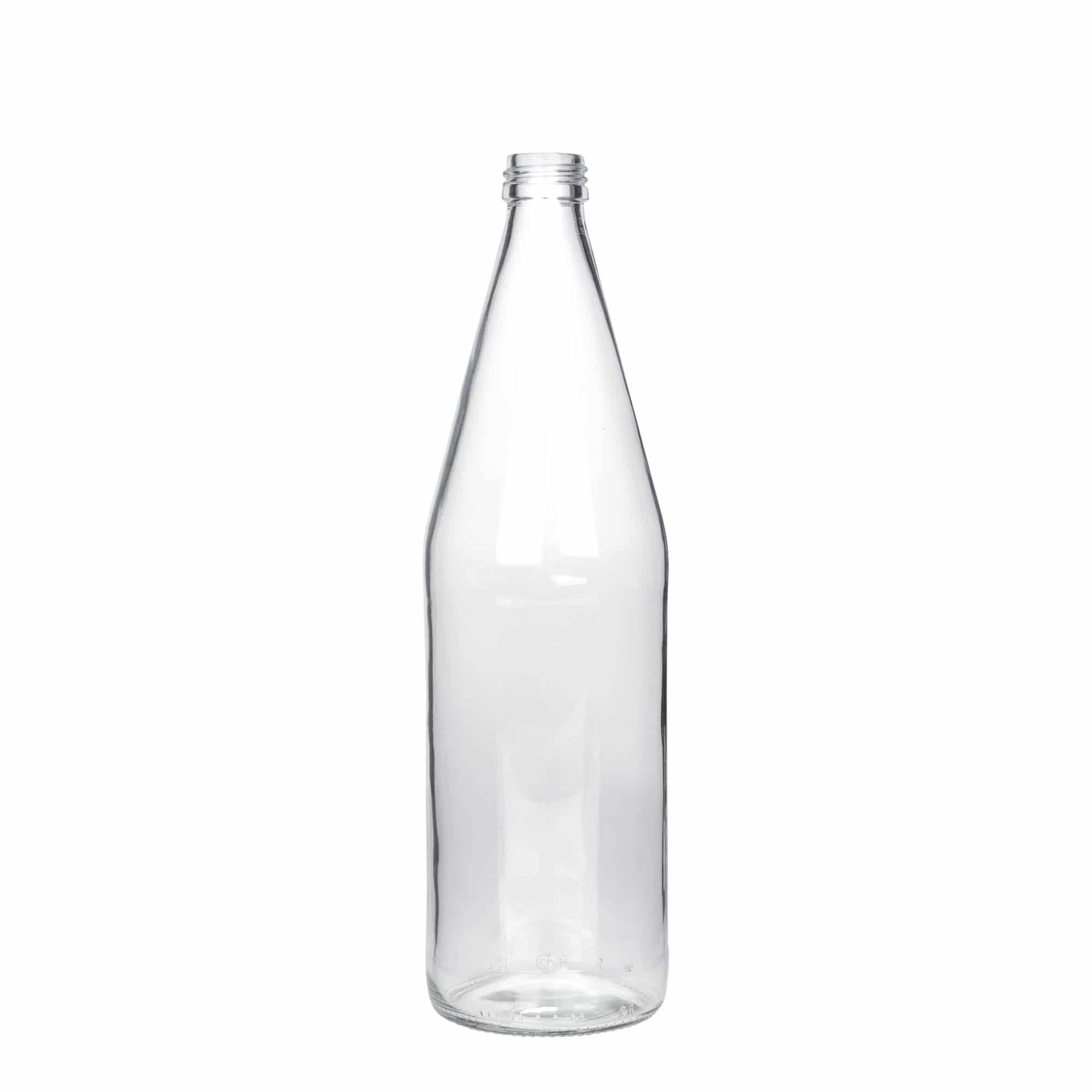 750 ml univerzální láhev tvaru mrkve, sklo, hrdlo: PP 28