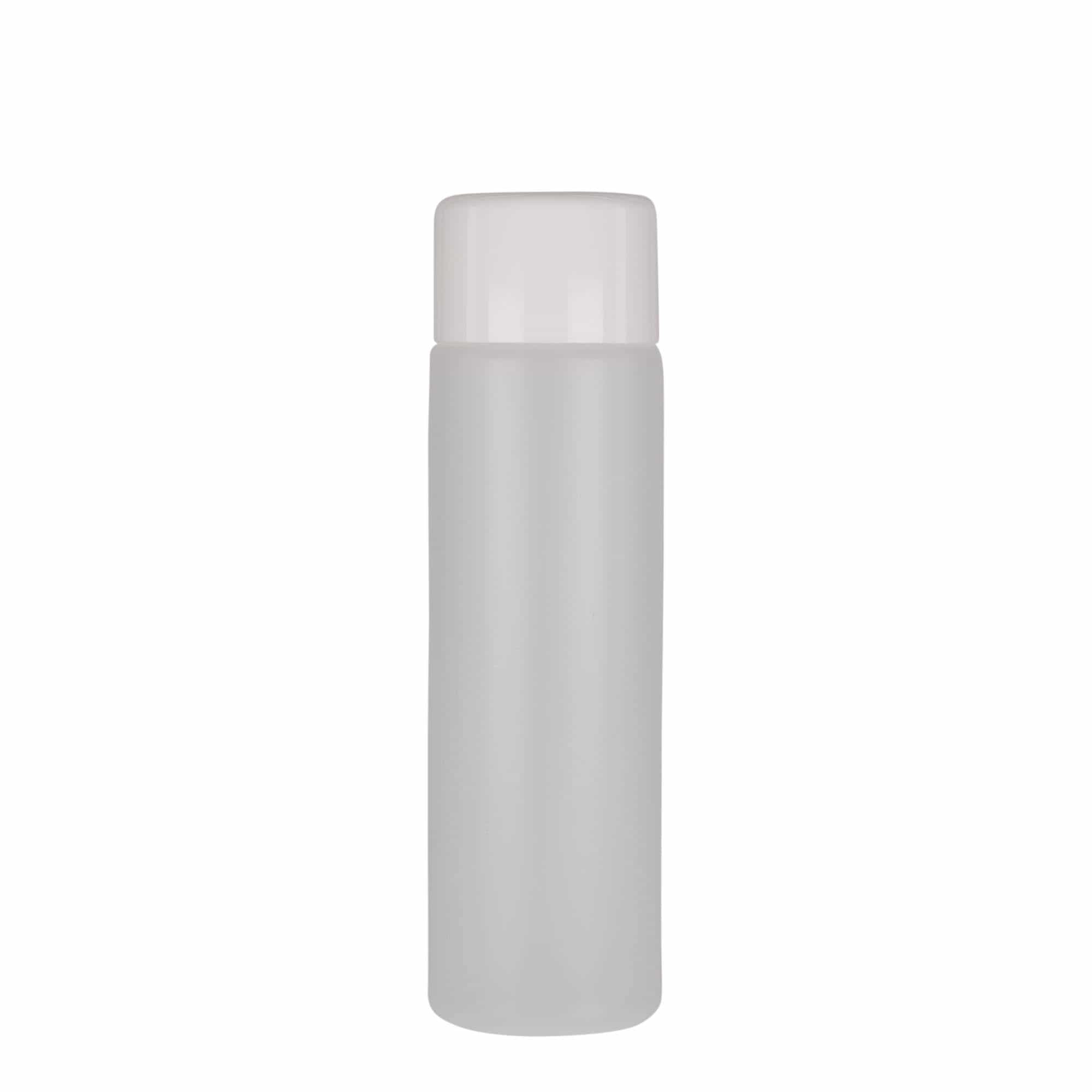 Kulatá lahev 250 ml, plast PE, přírodní, uzávěr: šroubovací uzávěr