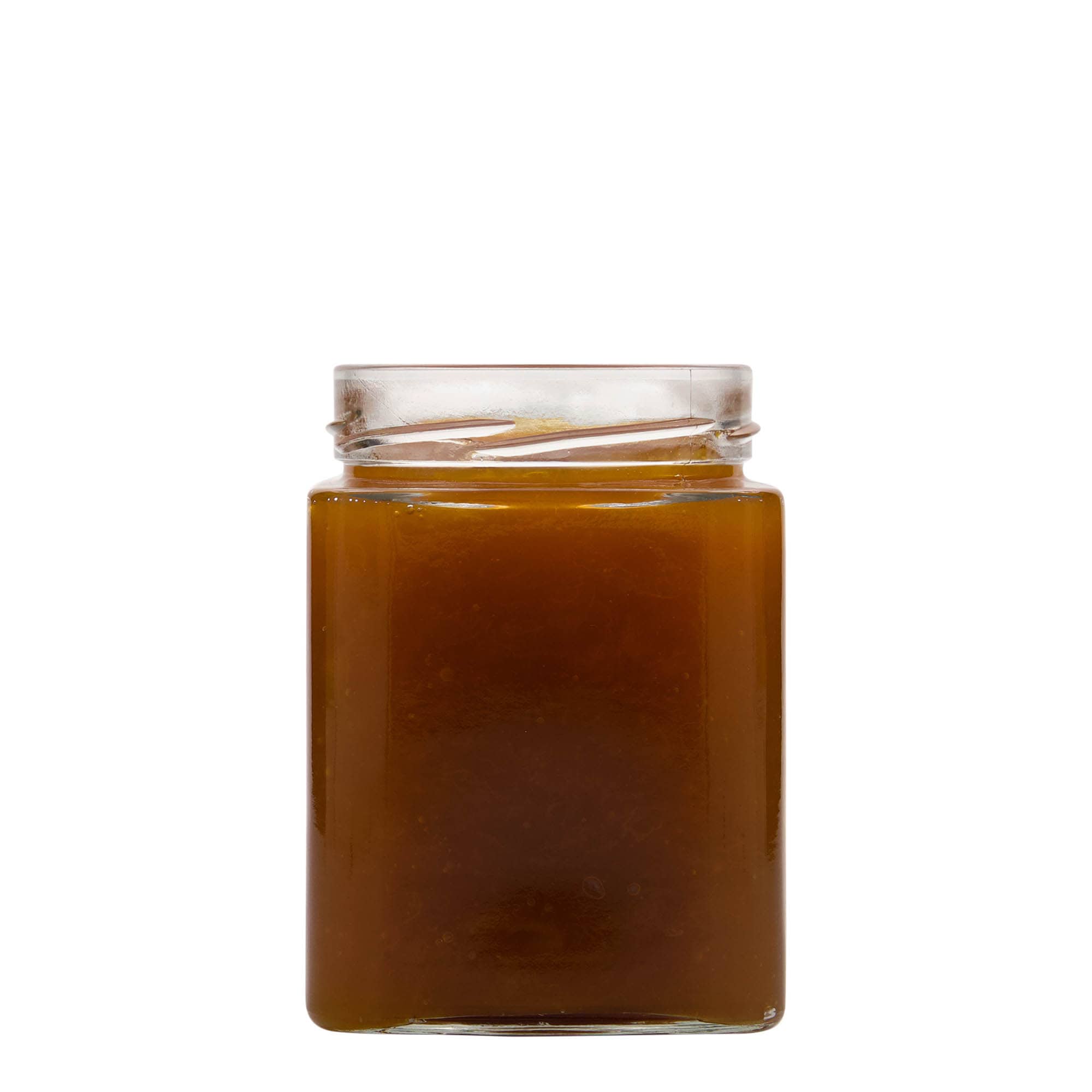 580 ml čtvercová sklenice 'Ikarus', hrdlo: Deep-Twist-Off (DTO 82)