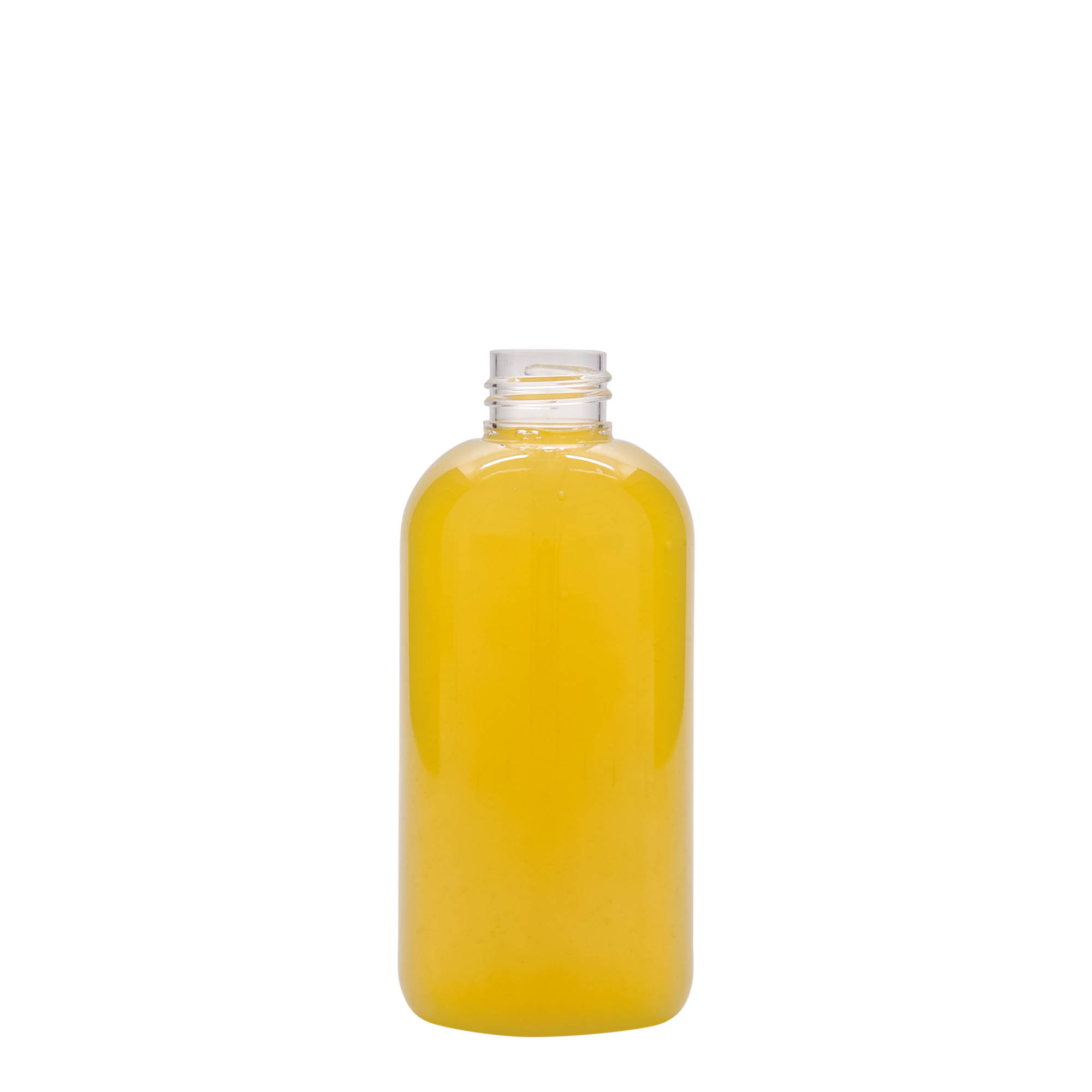 200 ml PET láhev „Boston“, plast, hrdlo: 24/410