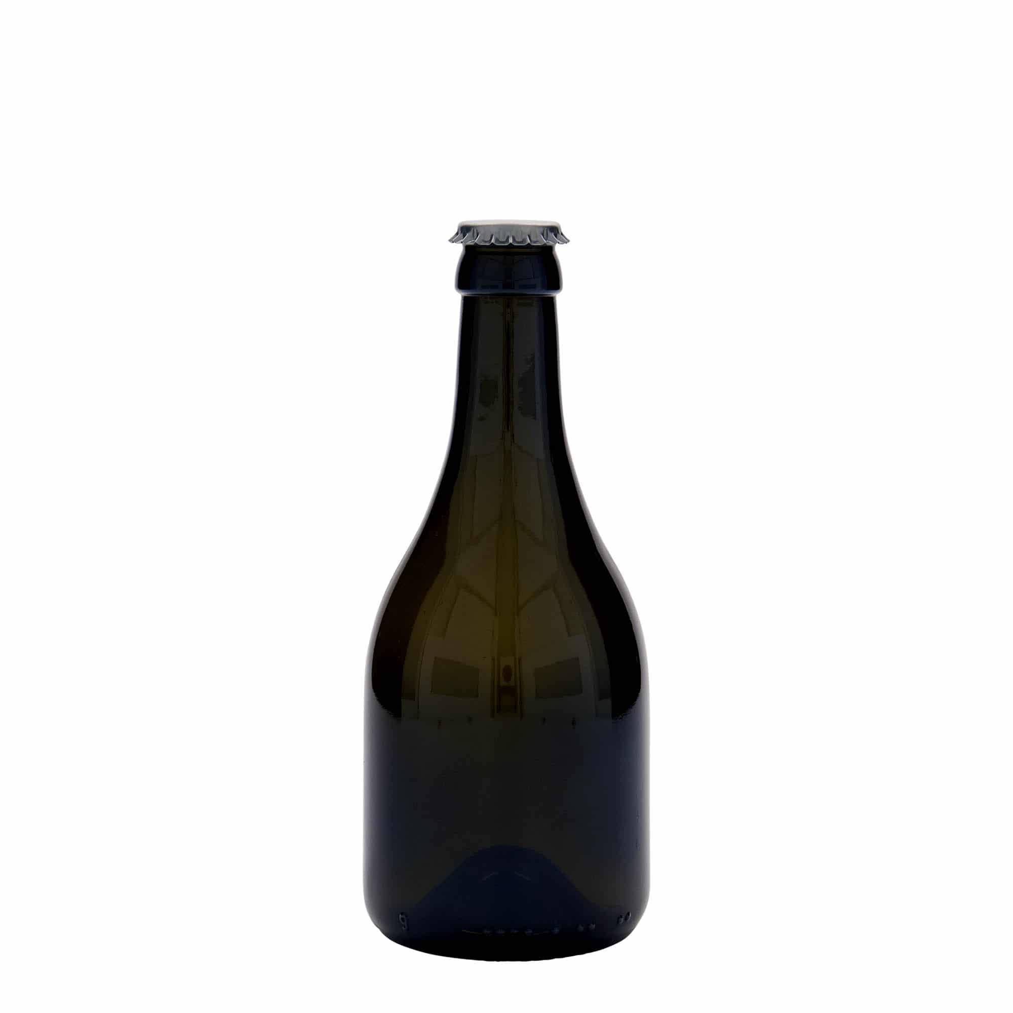 Pivní lahev 330 ml 'Horta', sklo, starožitná zelená, ústí: korunkový uzávěr