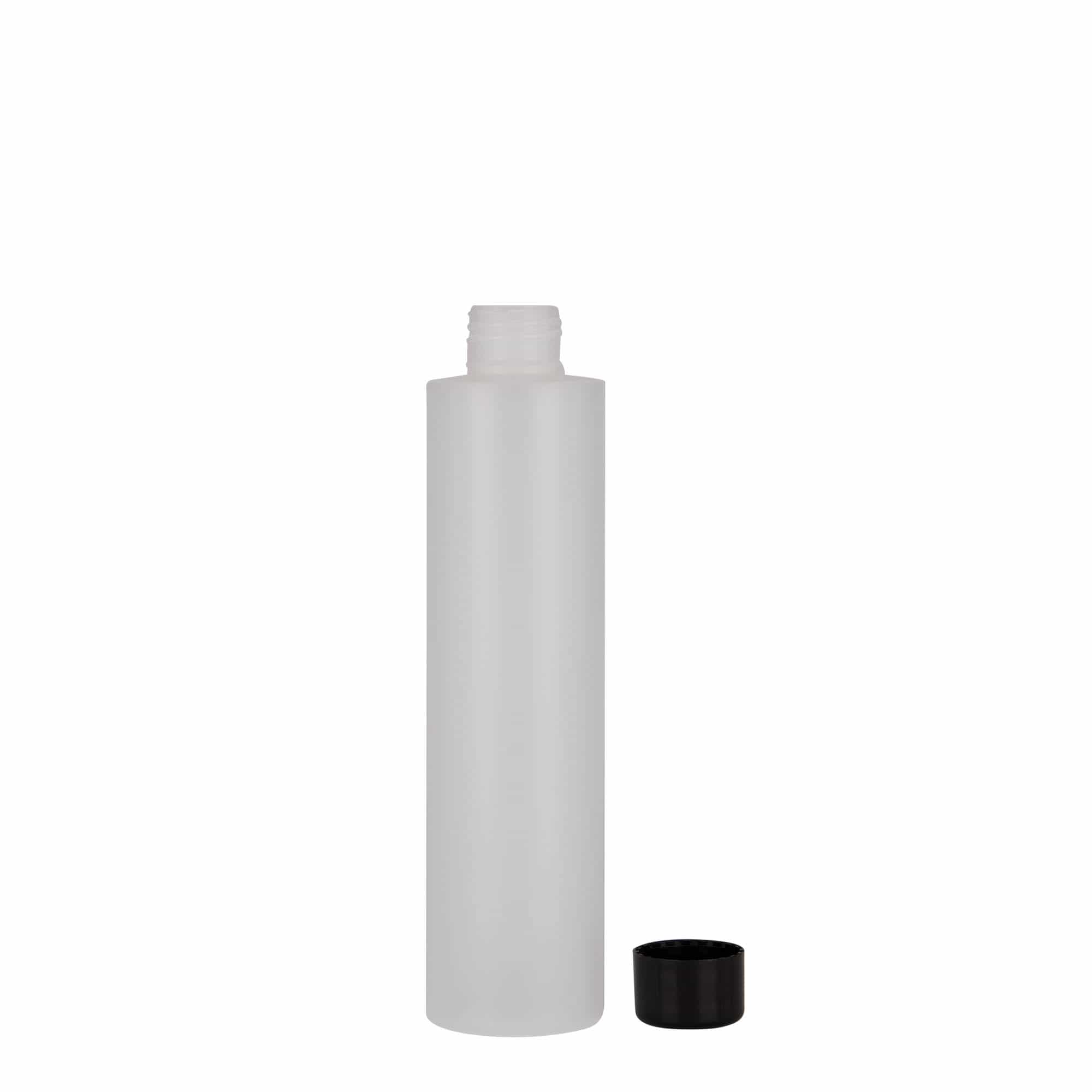 Plastová lahev 200 ml 'Pípa', HDPE, přírodní, ústí: GPI 24/410