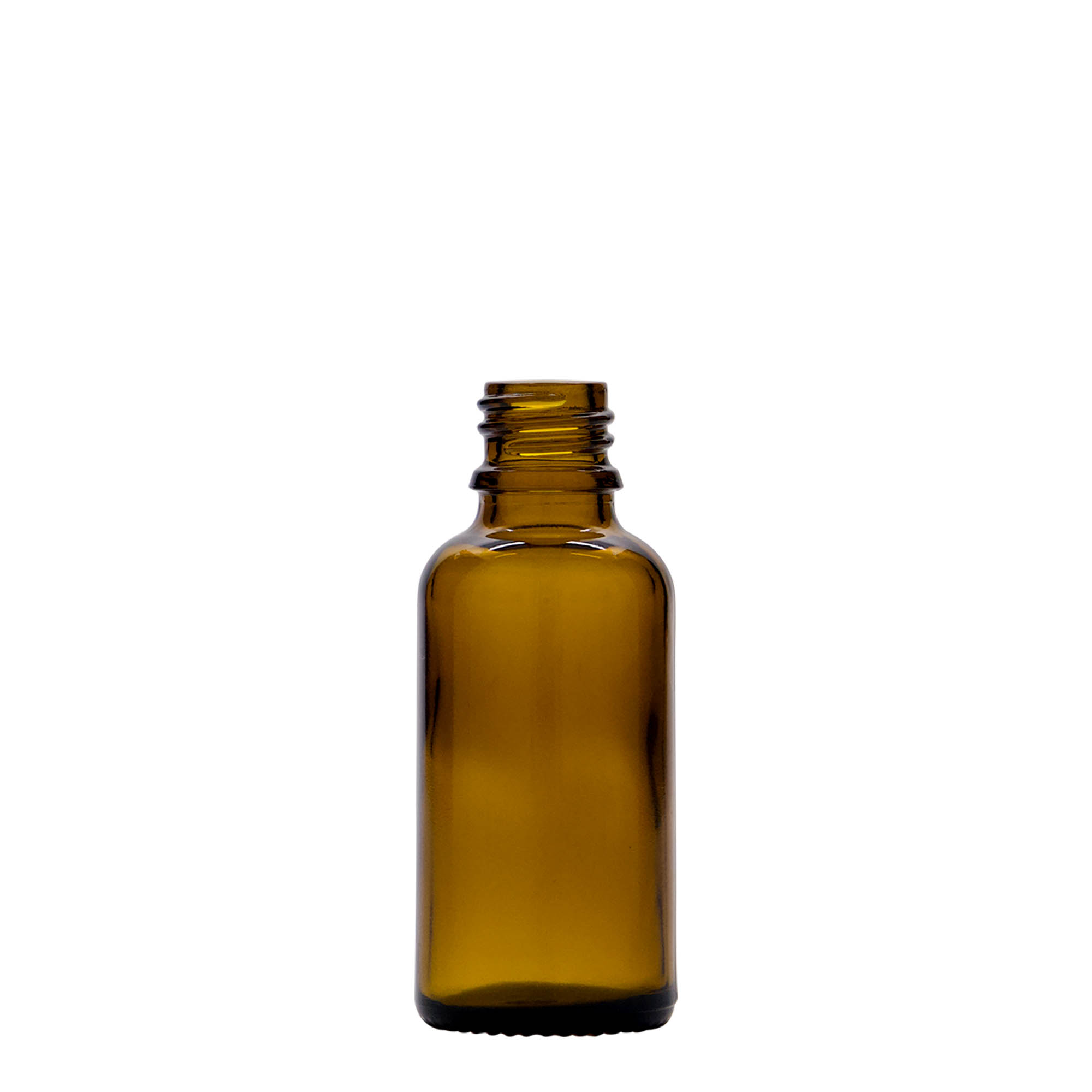 30 ml lékovka s dávkovačem na lotion, sklo, hnědá, hrdlo: DIN 18