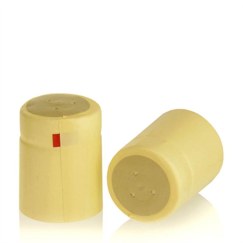 Smršťovací kapsle 32x41, plast PVC, šampaňské