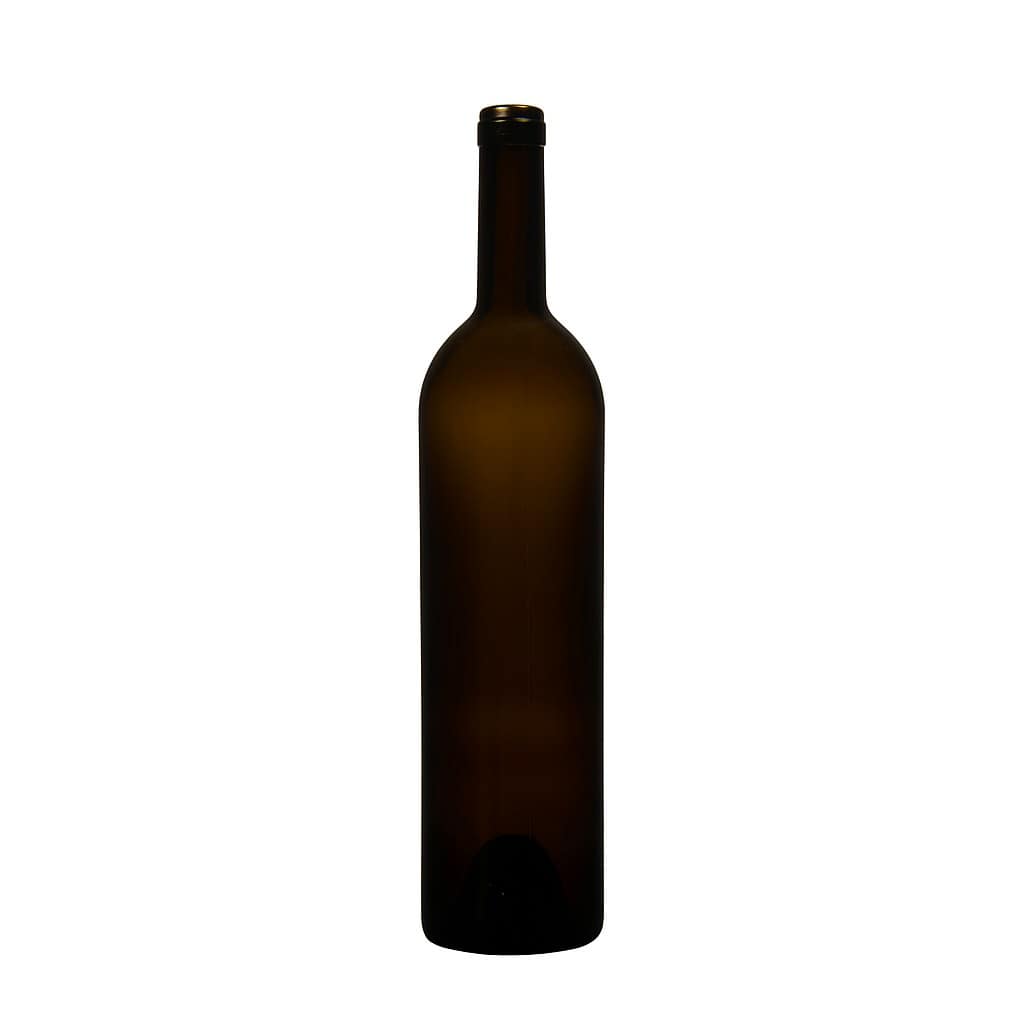 750 ml lahve na víno 'Liberty', antik zelená, hrdlo: korek