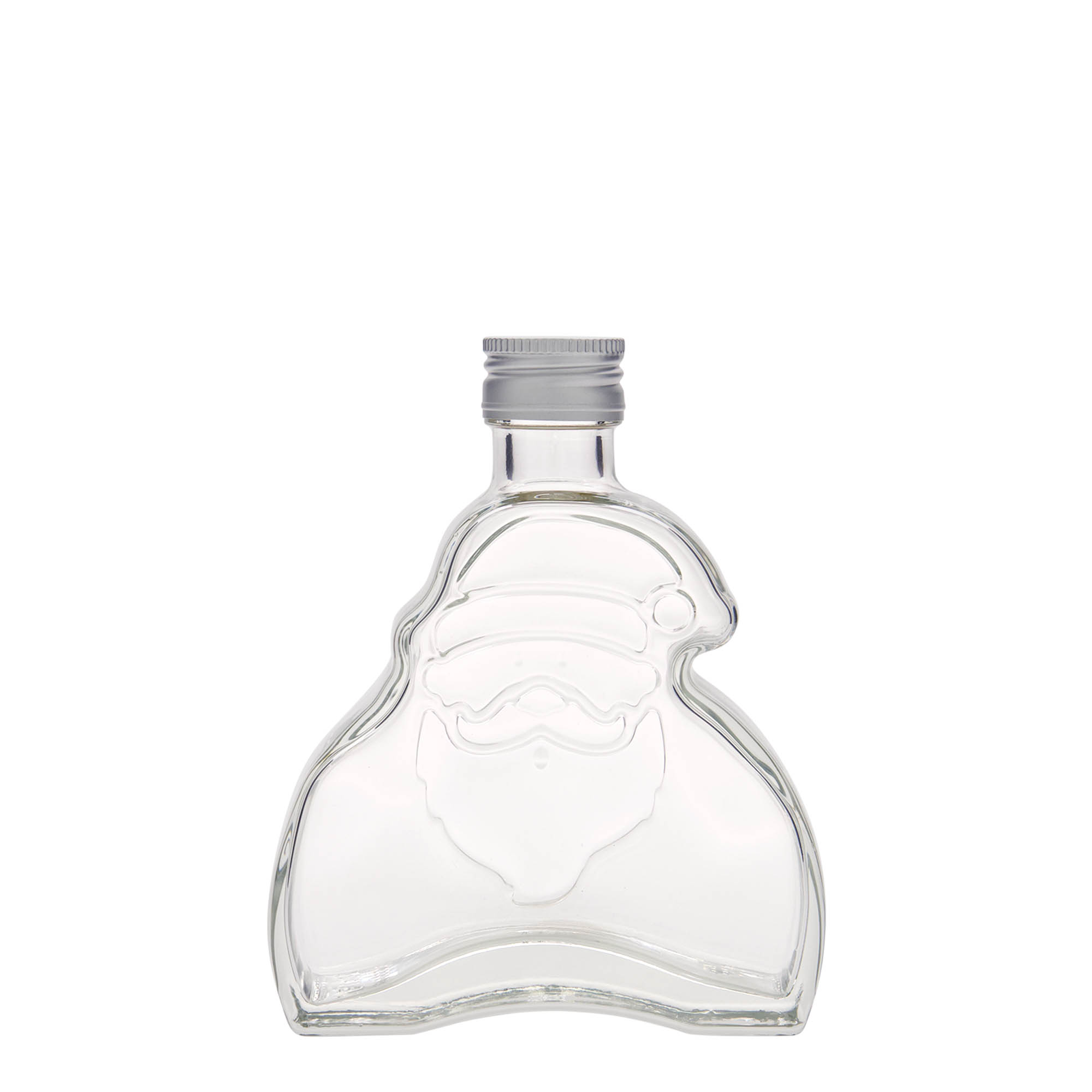 200 ml skleněná láhev 'Santa Claus', hrdlo: PP 28