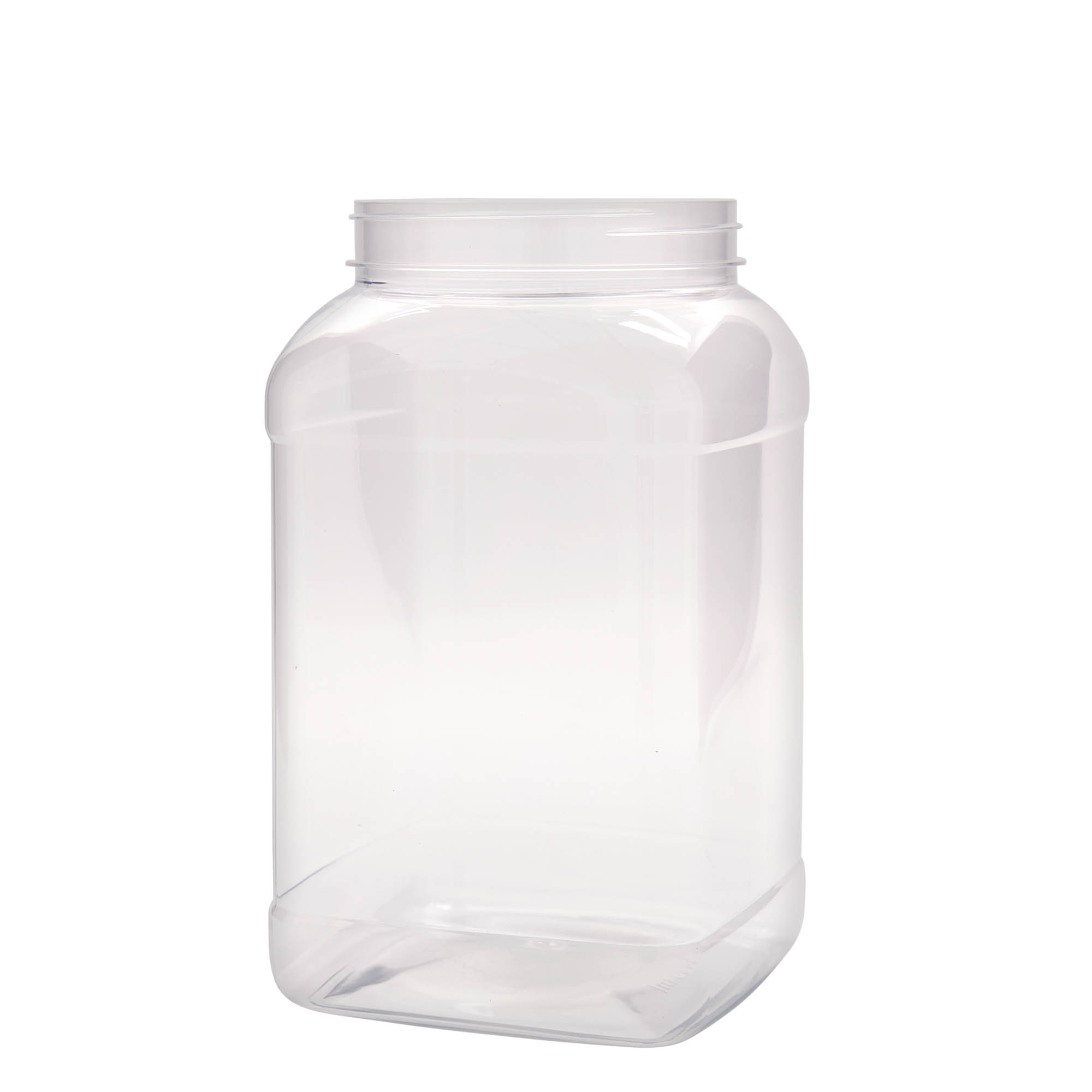 3.000 ml PET dóza „Dana“, čtvercová, plast, hrdlo: 110/400