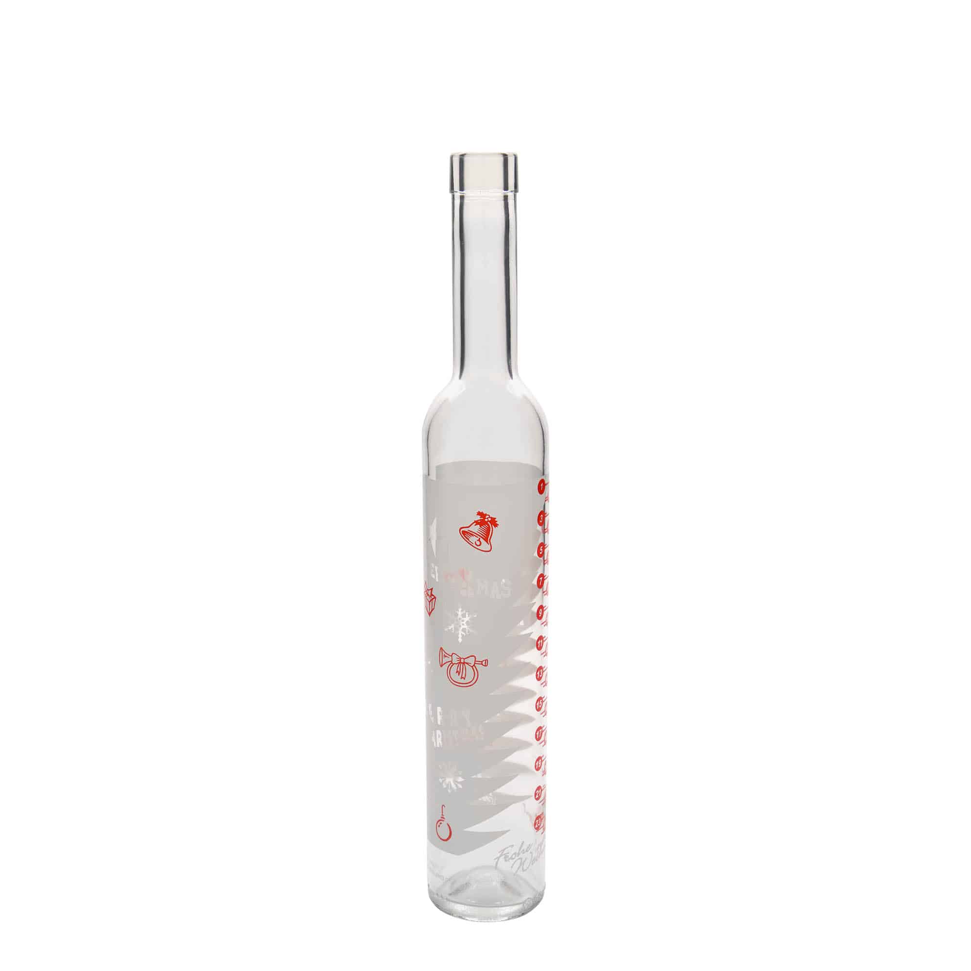 500 ml skleněná láhev Maximo potisk „Adventní kalendář“, hrdlo: korek