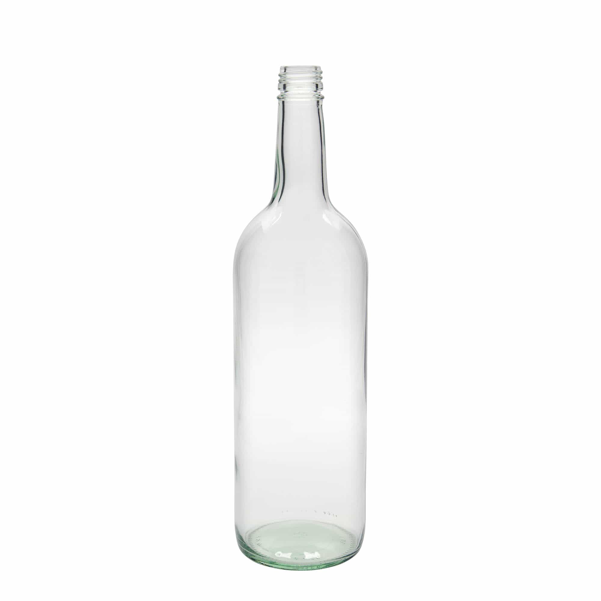 1.000 ml univerzální láhev, sklo, hrdlo: PP 28
