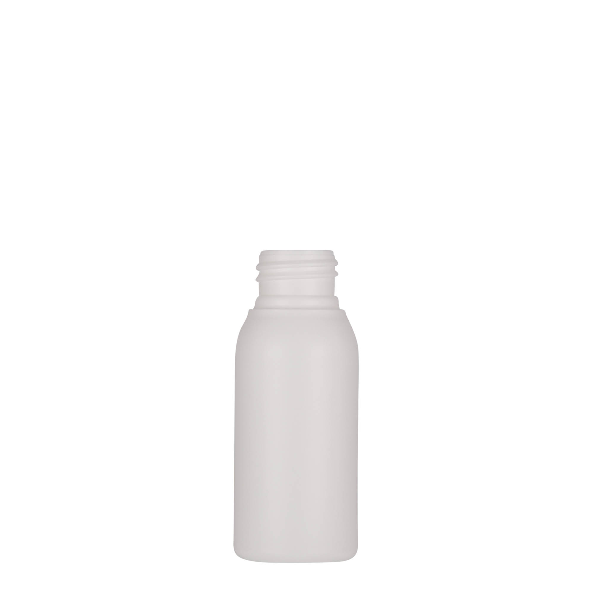 50 ml plastová lahvička 'Tuffy', HDPE, bílá, hrdlo: 24/410 50 ml plastová lahvička 'Tuffy', HDPE, bílá, hrdlo: 24/410