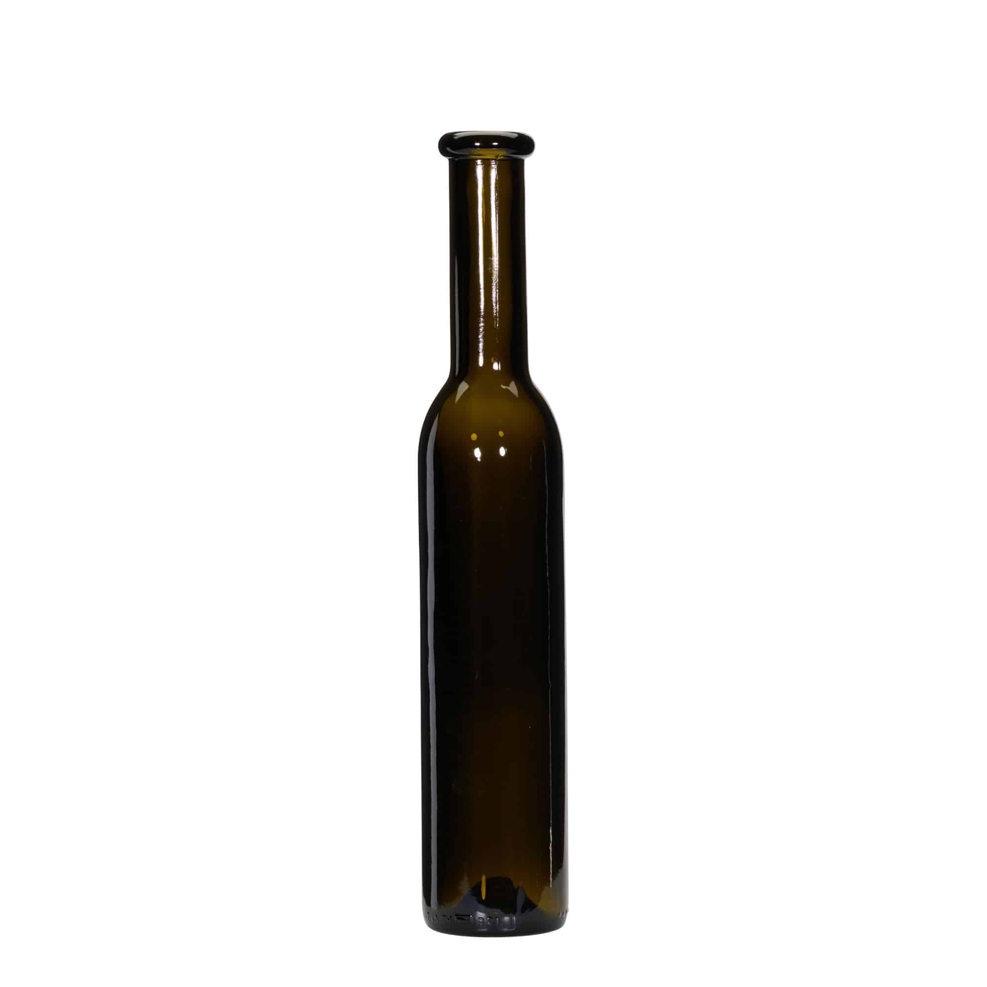 250 ml skleněná láhev 'Rocky', antikzelená, hrdlo: korek