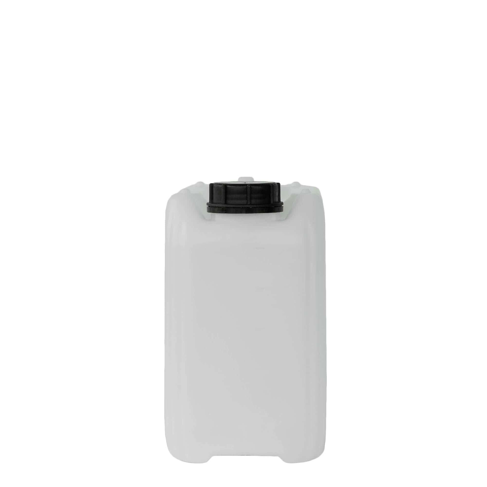 Kanystr 5 l, hranatý, plast HDPE, přírodní, uzávěr: ND 55