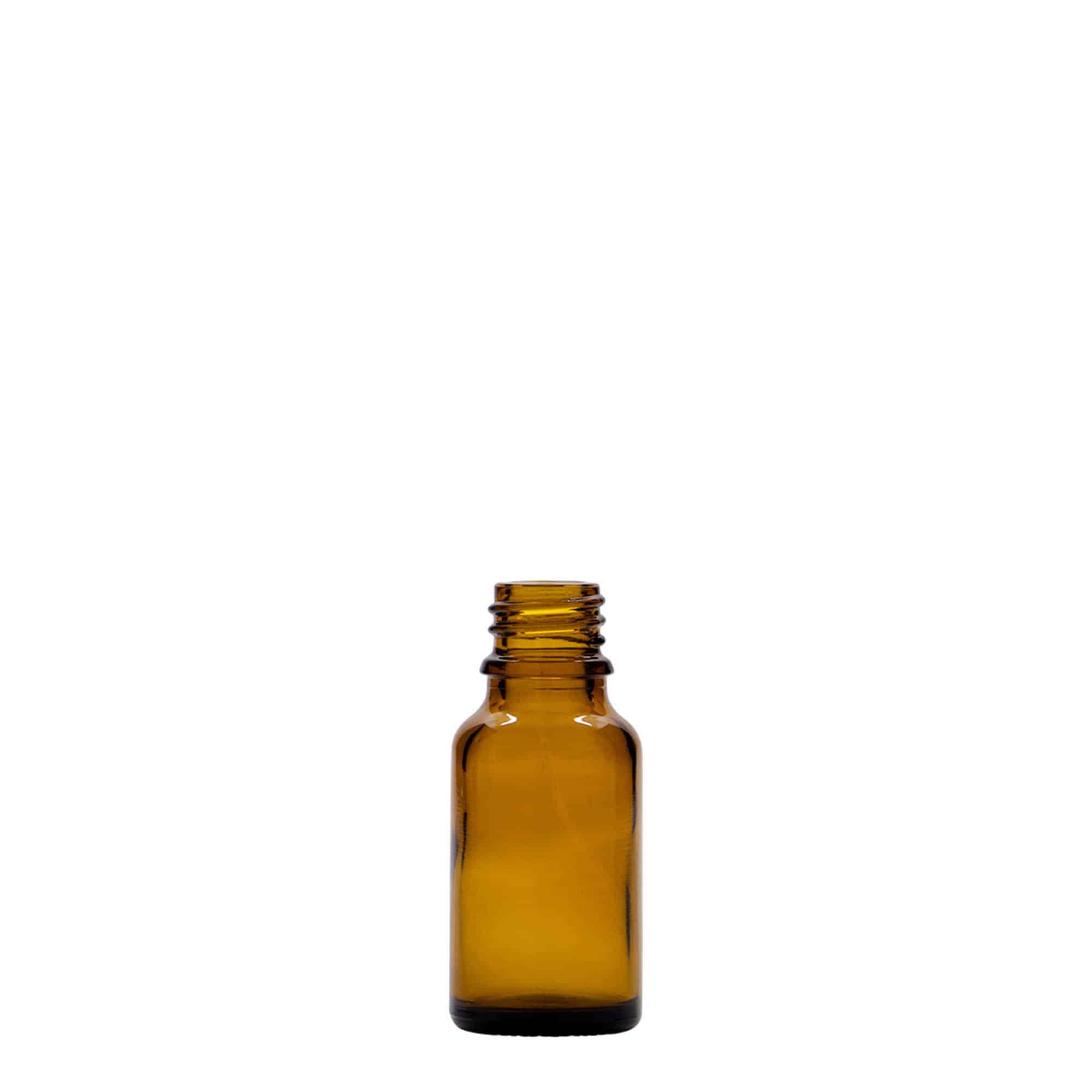 15 ml lékovka, sklo, hnědá, hrdlo: DIN 18