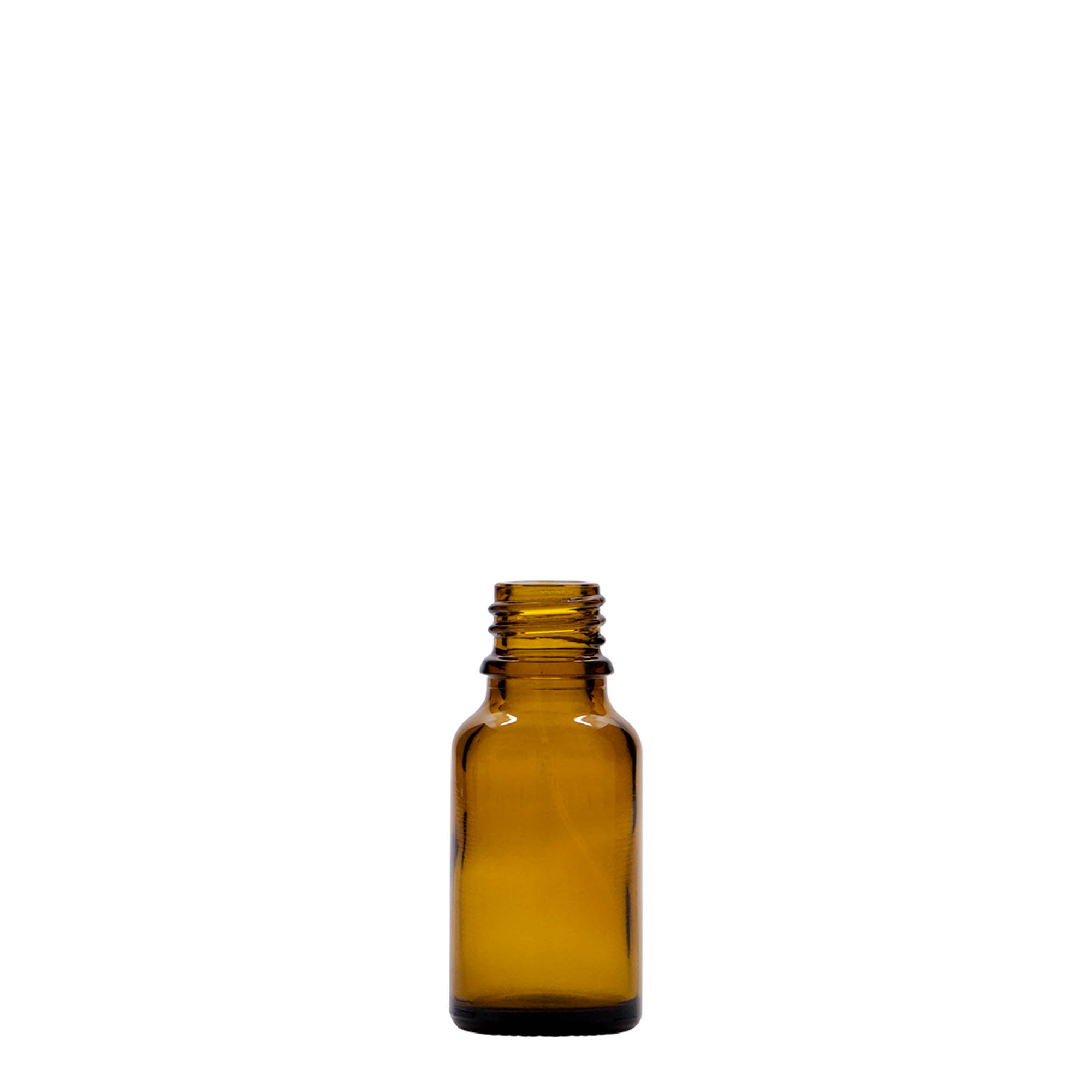 15 ml lékovka, sklo, hnědá, hrdlo: DIN 18