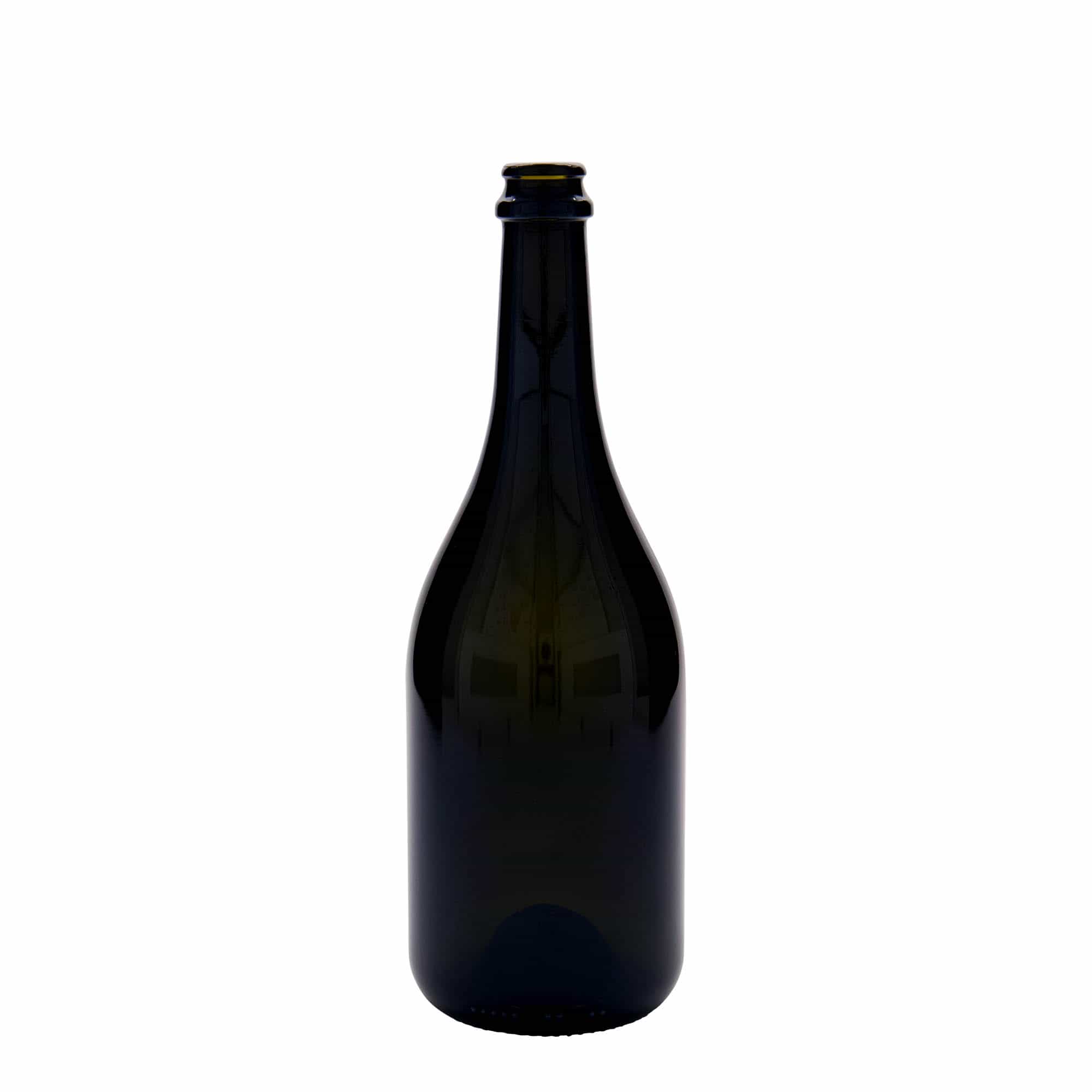 Pivní lahev 750 ml 'Horta', sklo, starožitná zelená, ústí: korunkový uzávěr Pivní lahev 750 ml 'Horta', sklo, starožitná zelená, ústí: korunkový uzávěr