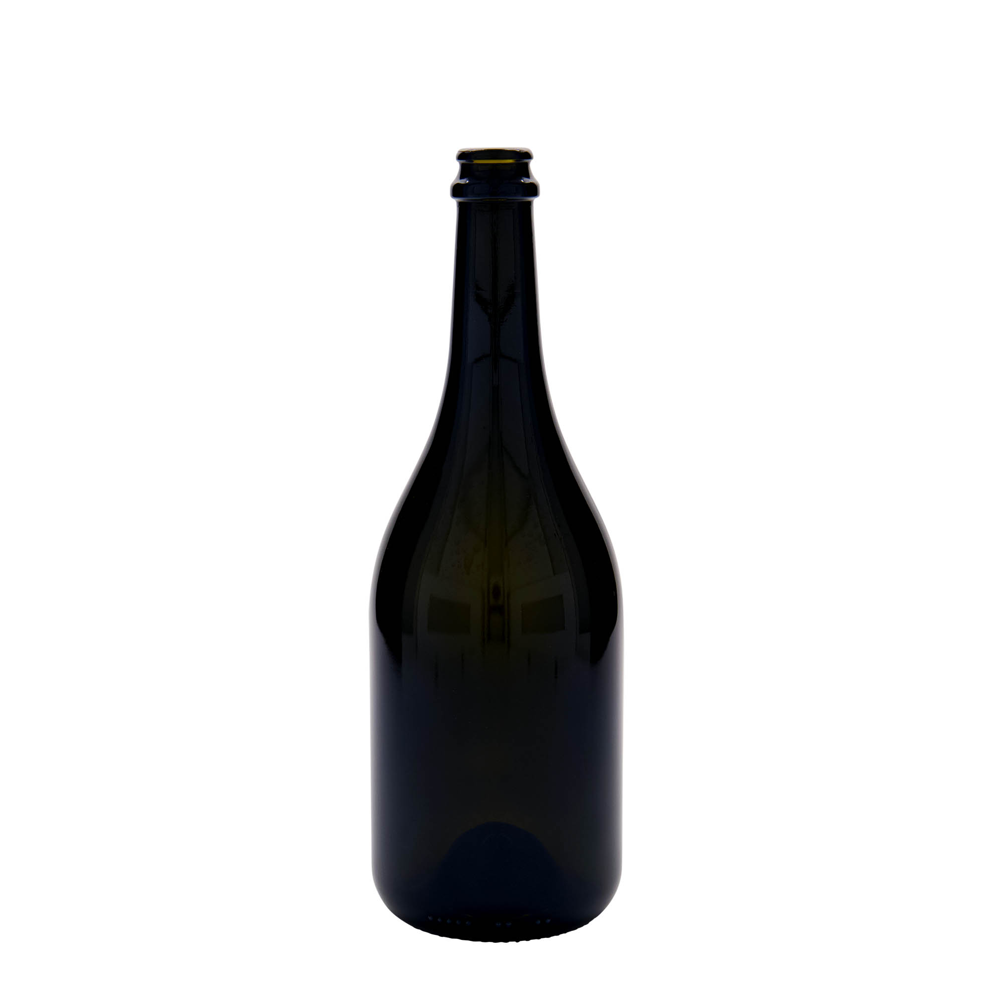 750 ml pivní láhev 'Horta', sklo, antik zelená, hrdlo: korunkový uzávěr 750 ml pivní láhev 'Horta', sklo, antik zelená, hrdlo: korunkový uzávěr