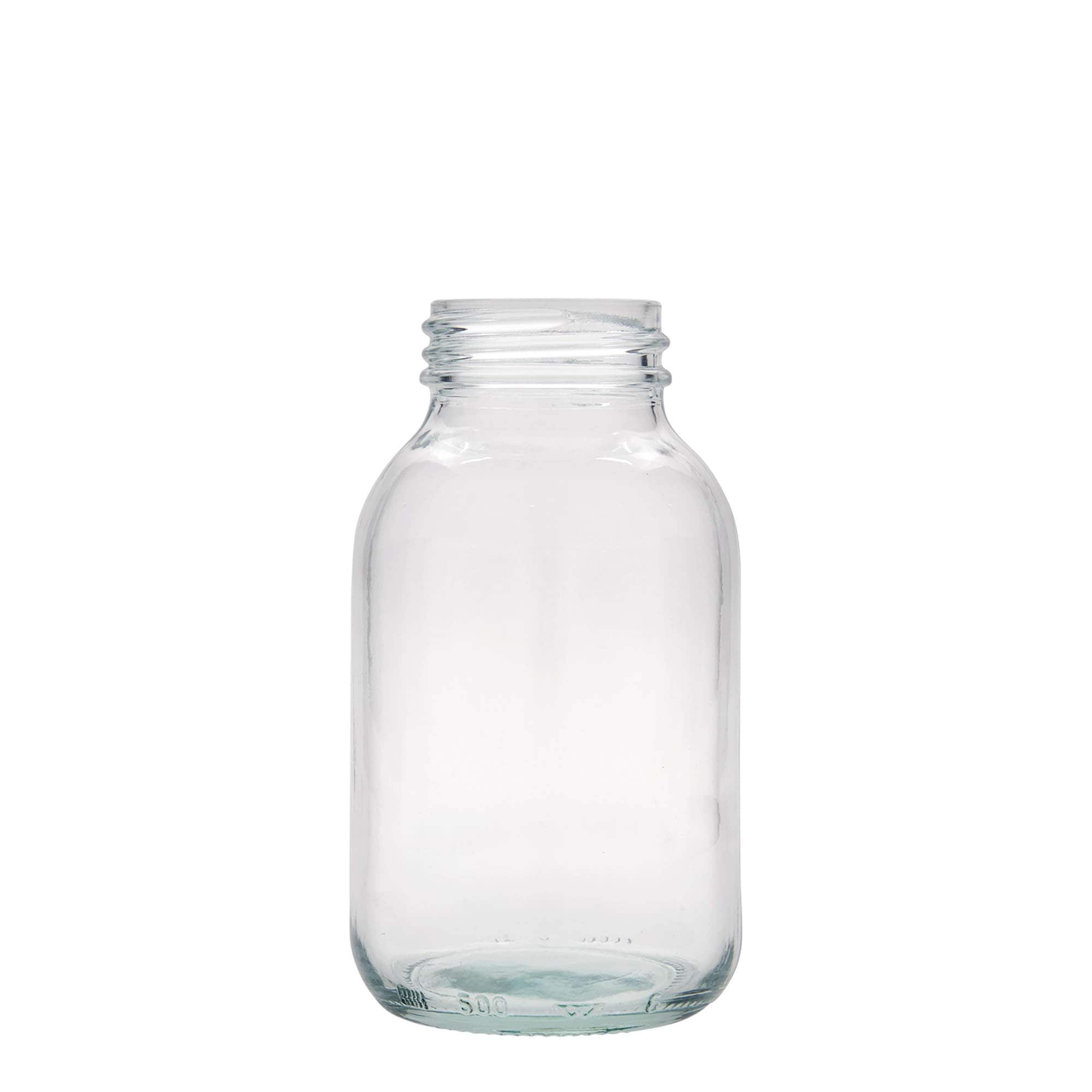 500 ml širokohrdlá sklenice, hrdlo: DIN 55