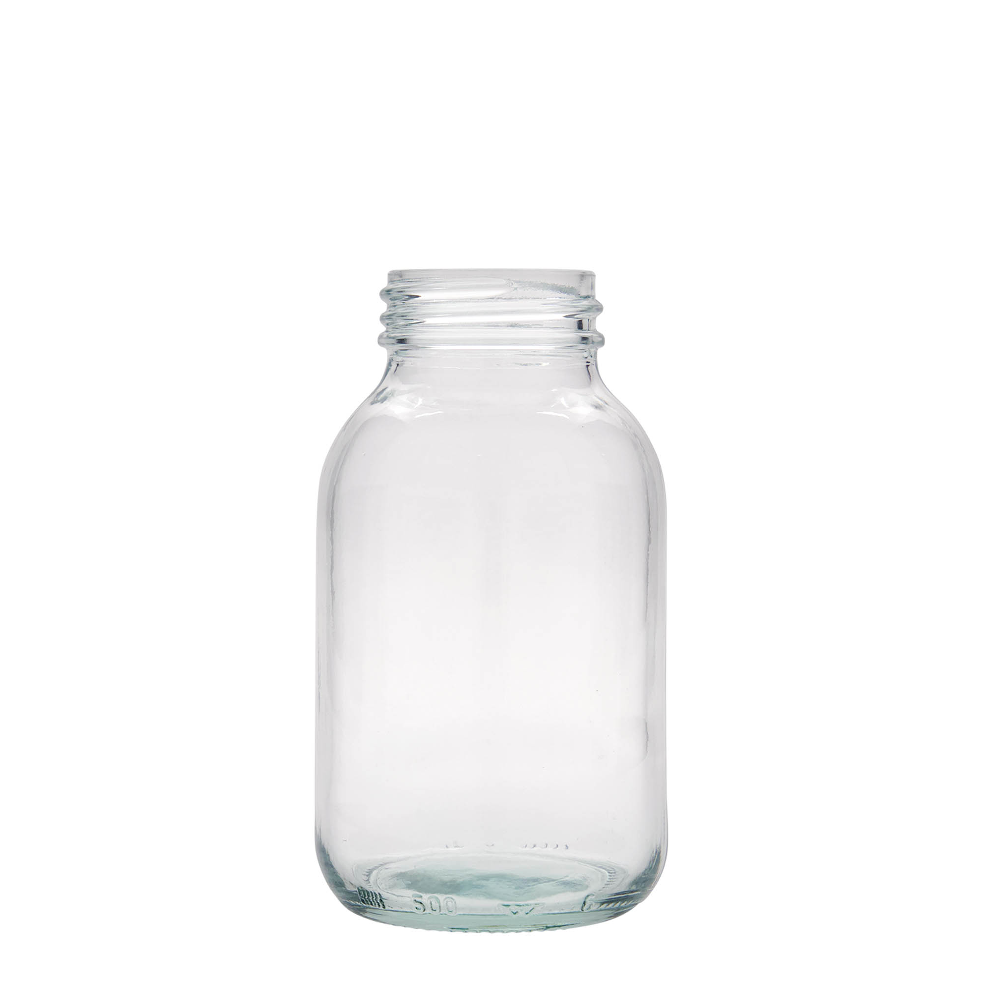 500 ml širokohrdlá sklenice, hrdlo: DIN 55