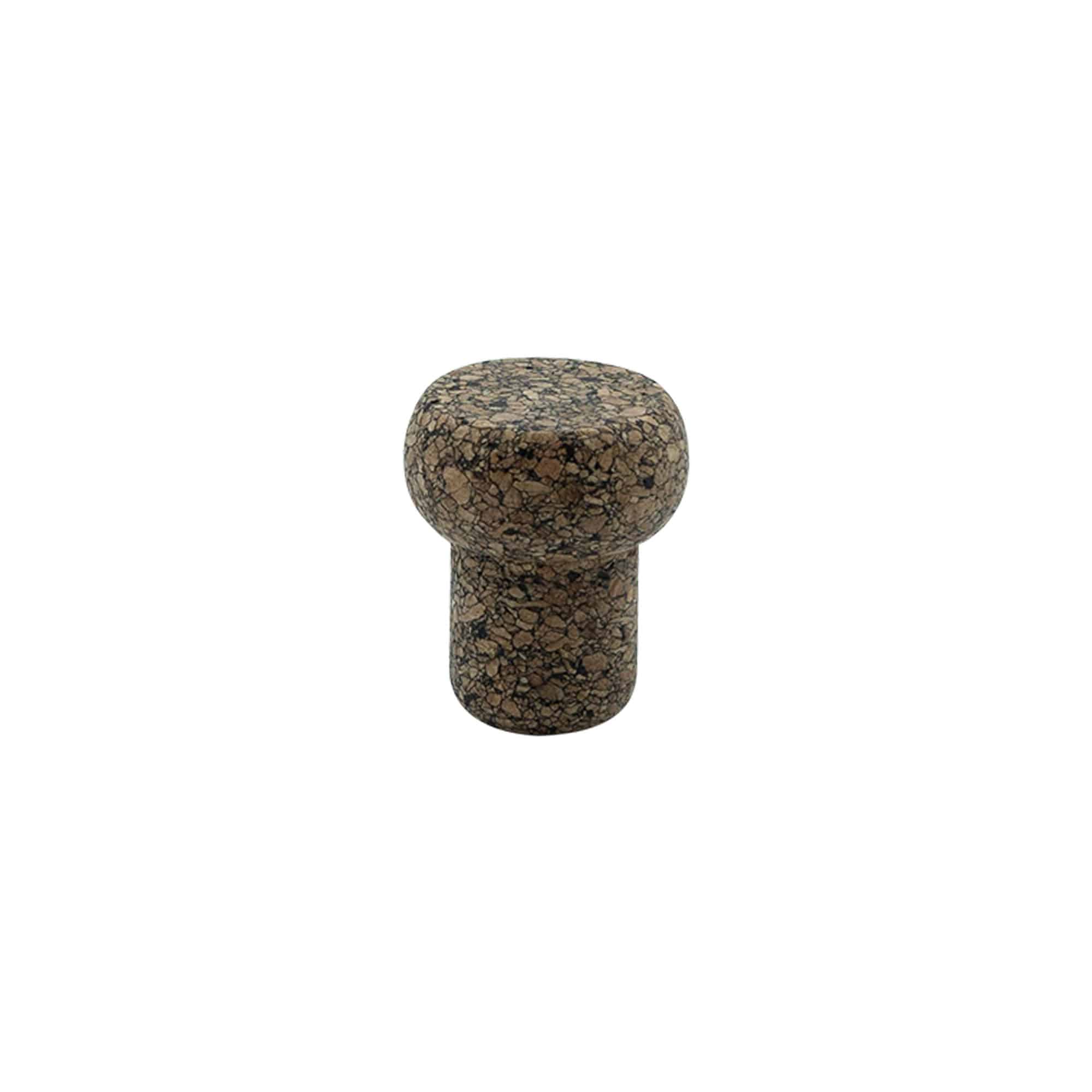 Úchytový korek 'Barrel' 19,5 mm, Corkcoal, pro hrdlo: korek