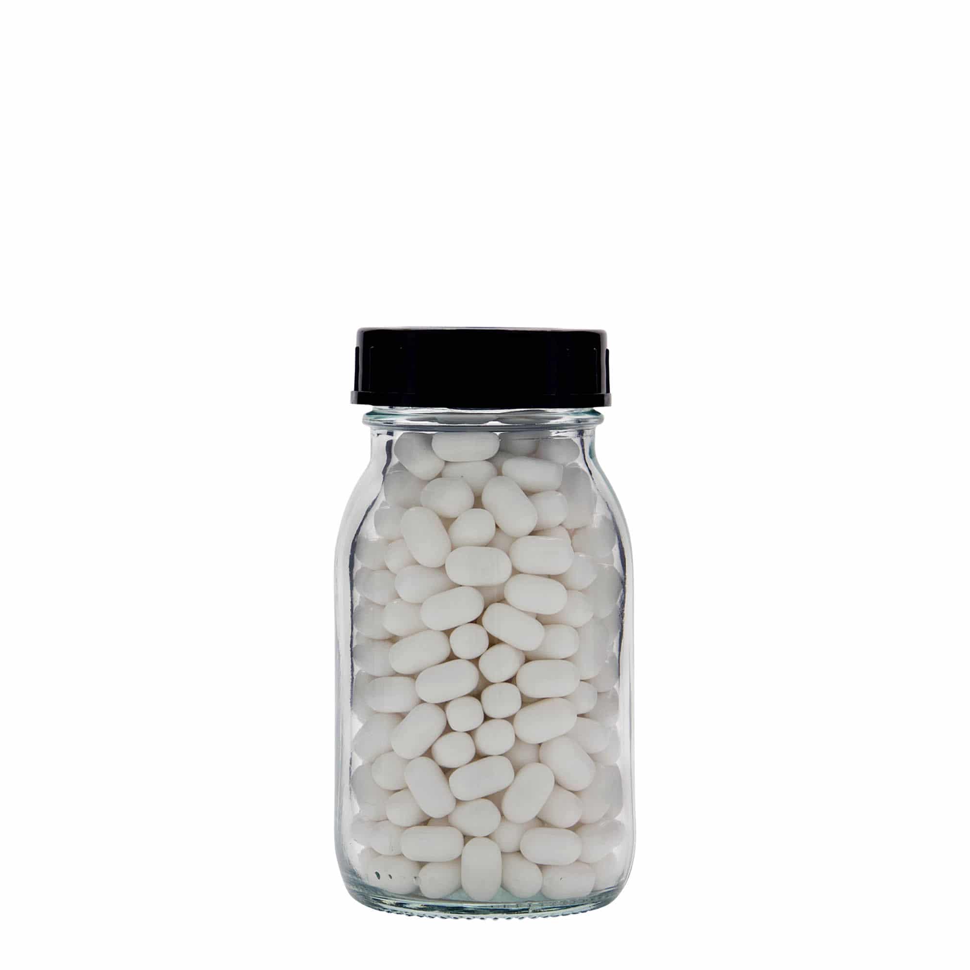 150 ml širokohrdlá sklenice, hrdlo: DIN 45