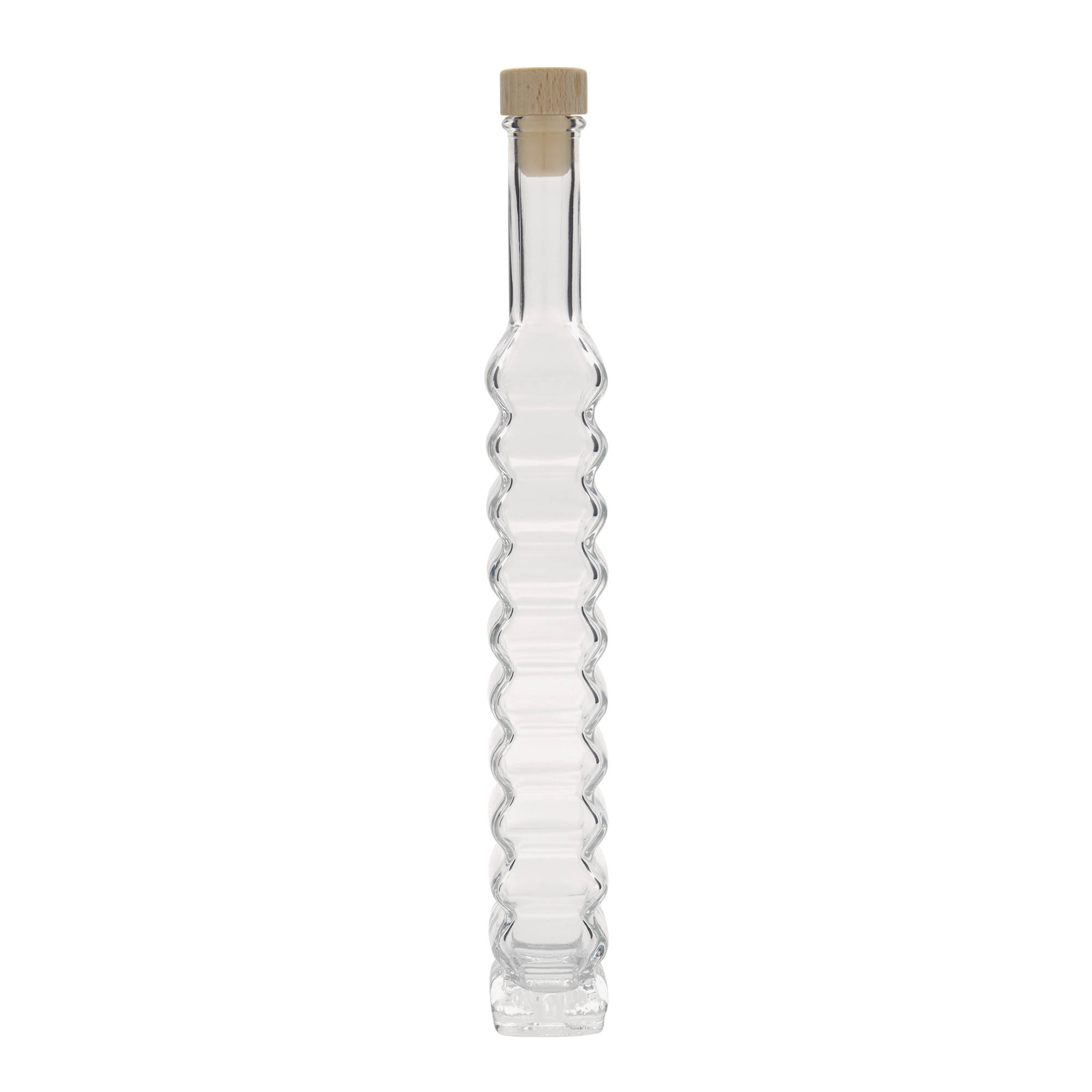 200 ml skleněná láhev 'Roma, čtvercová, hrdlo: korek' 200 ml skleněná láhev 'Roma, čtvercová, hrdlo: korek'
