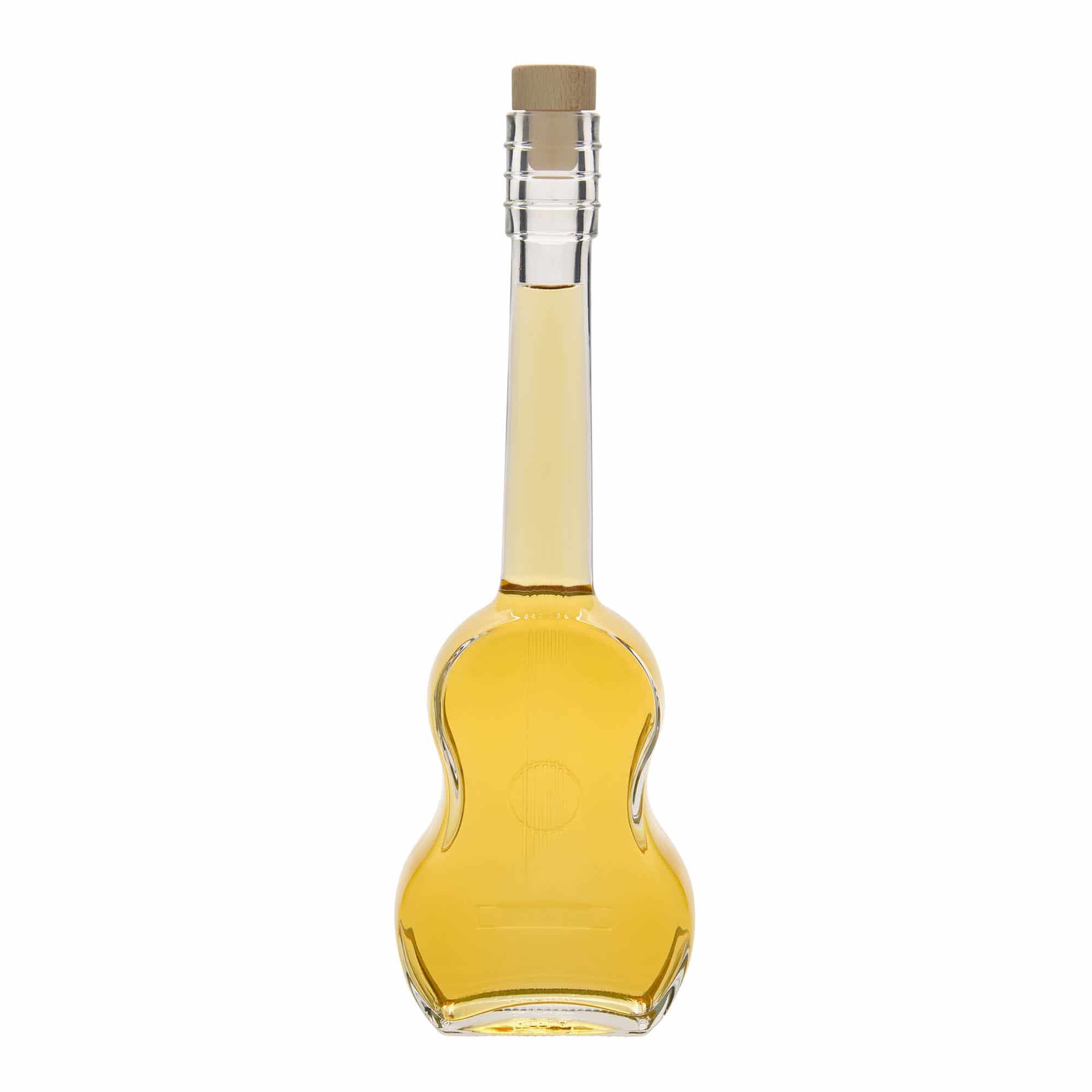 Skleněná lahev 500 ml 'Kytara', uzávěr: korek