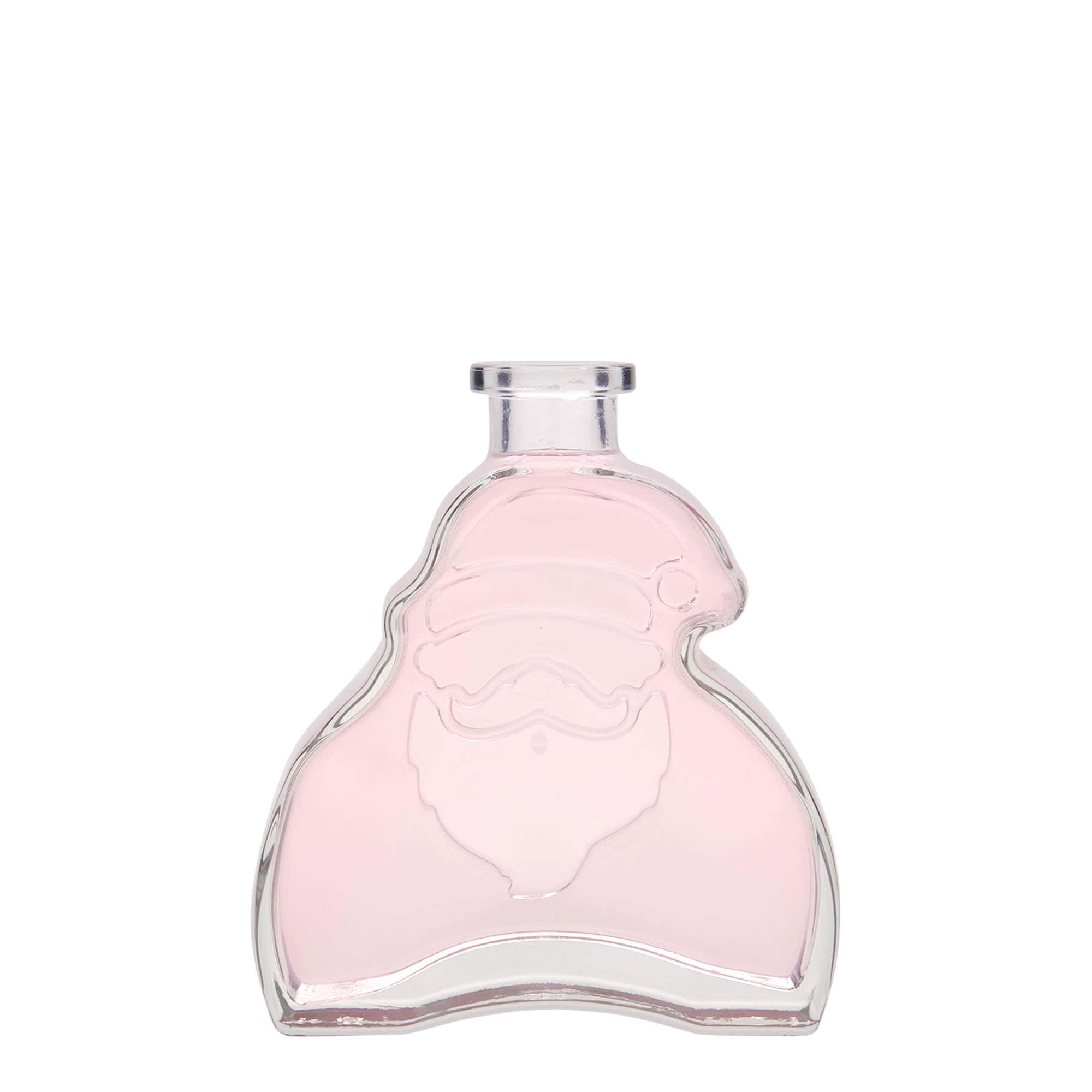 Skleněná lahev 200 ml 'Santa Claus', uzávěr: korek