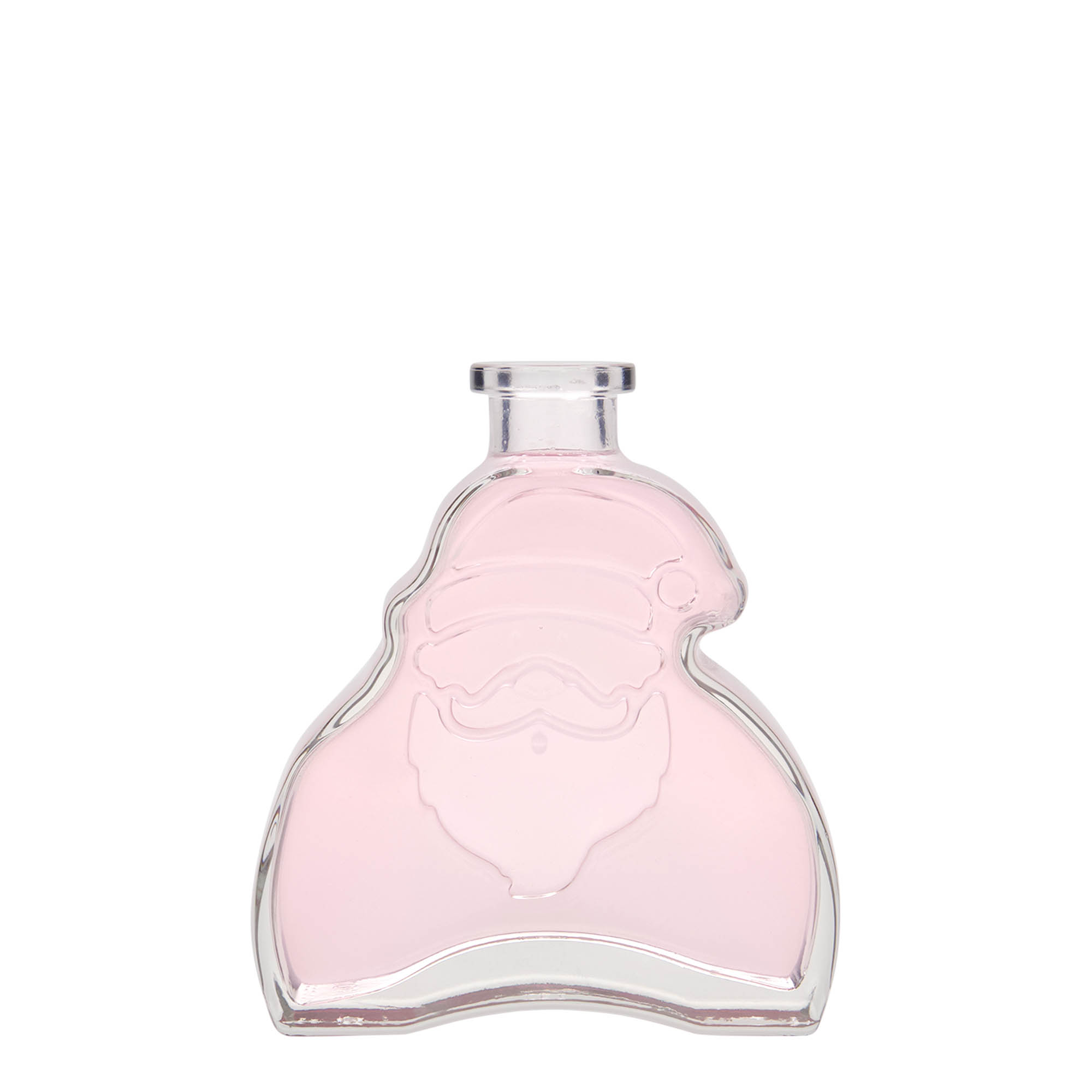 200 ml skleněná lahvička 'Santa Claus', hrdlo: korek