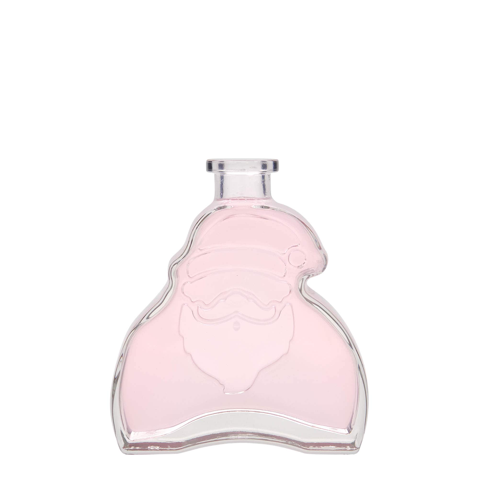 200 ml skleněná lahvička 'Santa Claus', hrdlo: korek