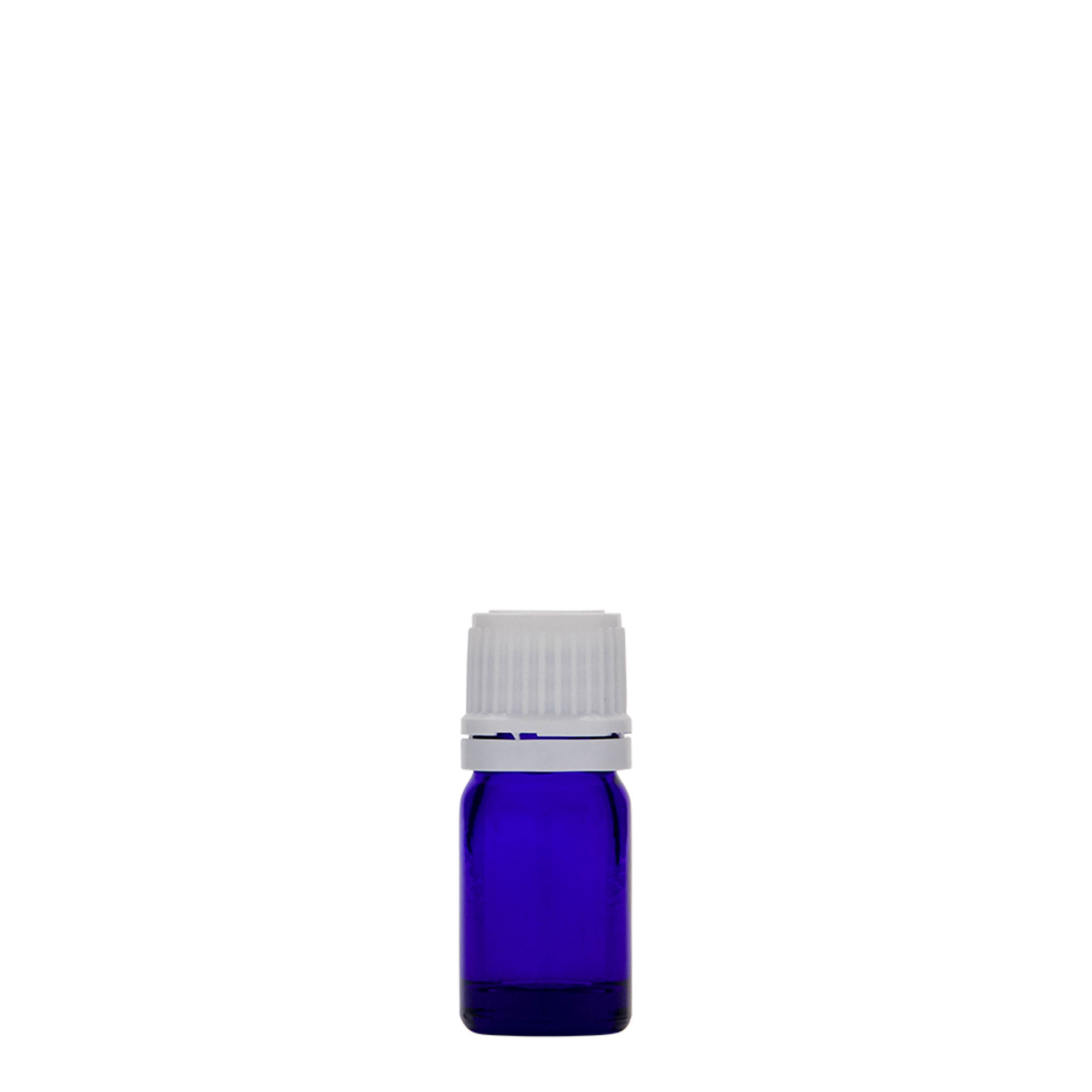 5 ml lékovka, sklo, královská modř, hrdlo: DIN 18 5 ml lékovka, sklo, královská modř, hrdlo: DIN 18